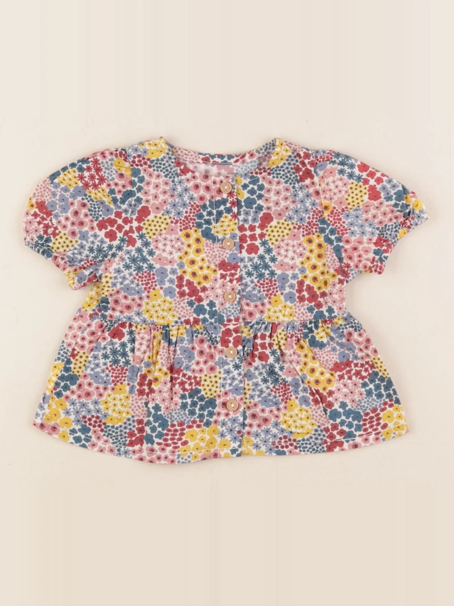 Vertbaudet - blouse multicolore - 3 mois