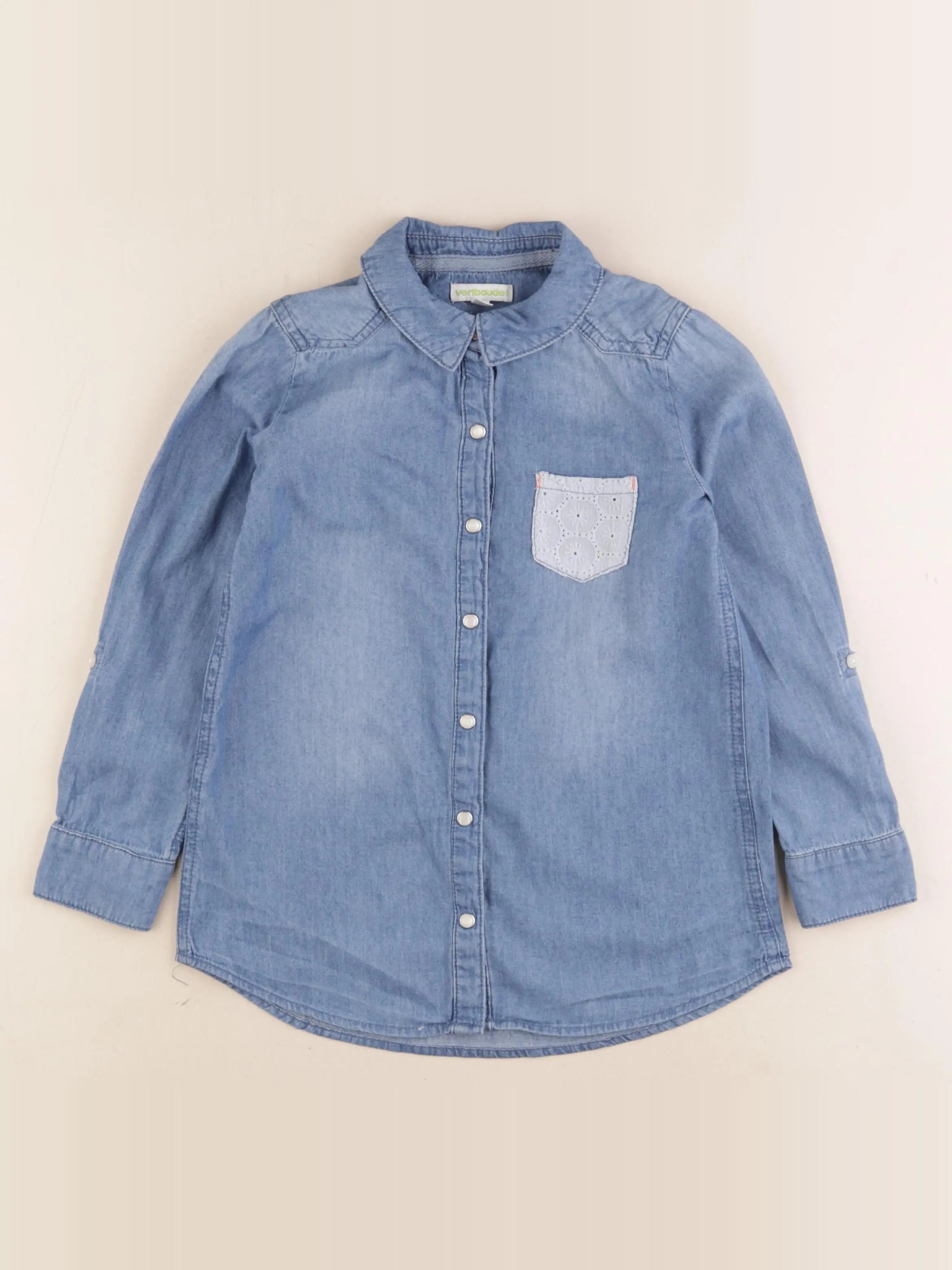 Vertbaudet - blouse bleu - 6 ans