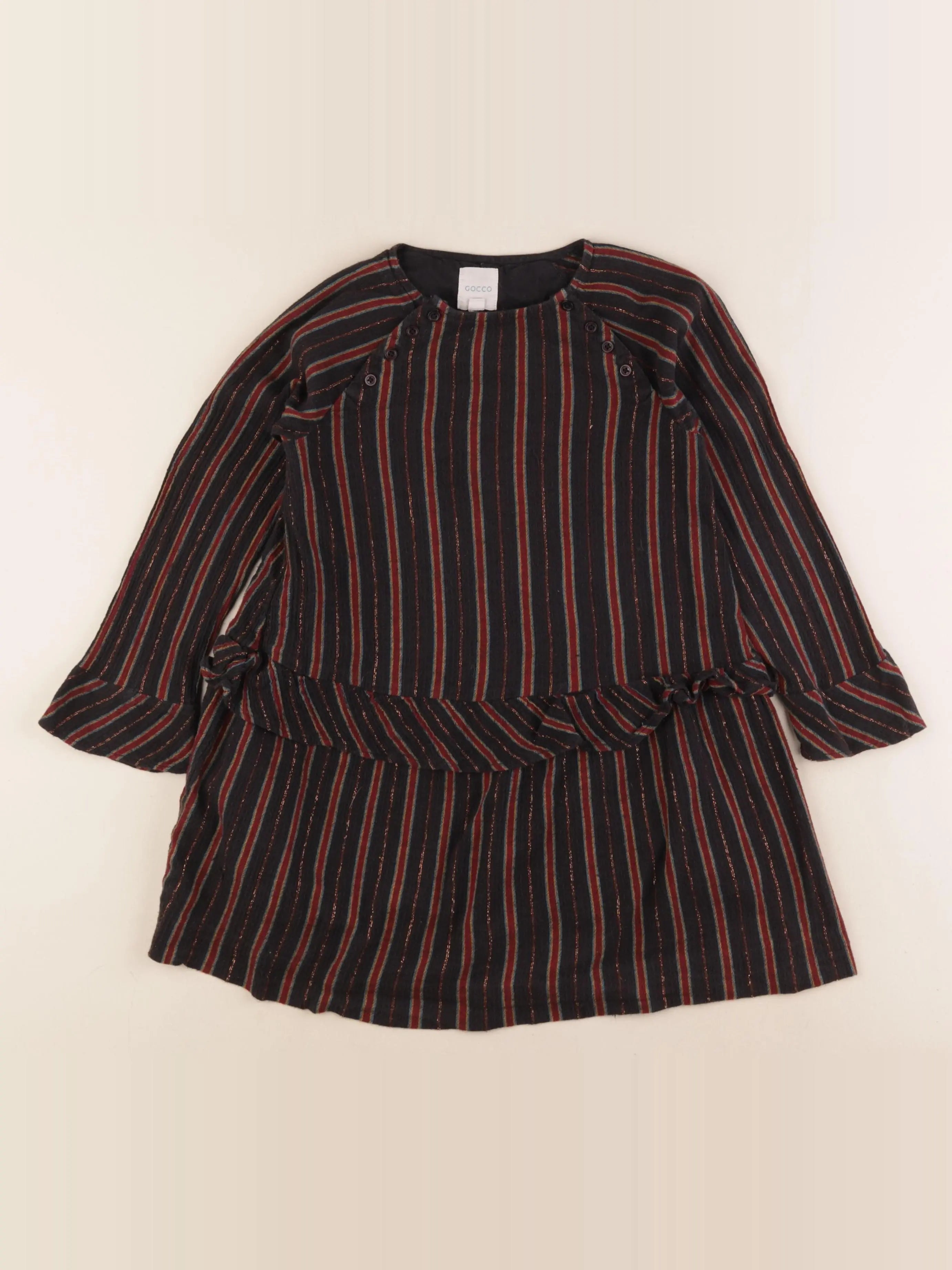 Gocco - robe noir, multicolore - 5/6 ans