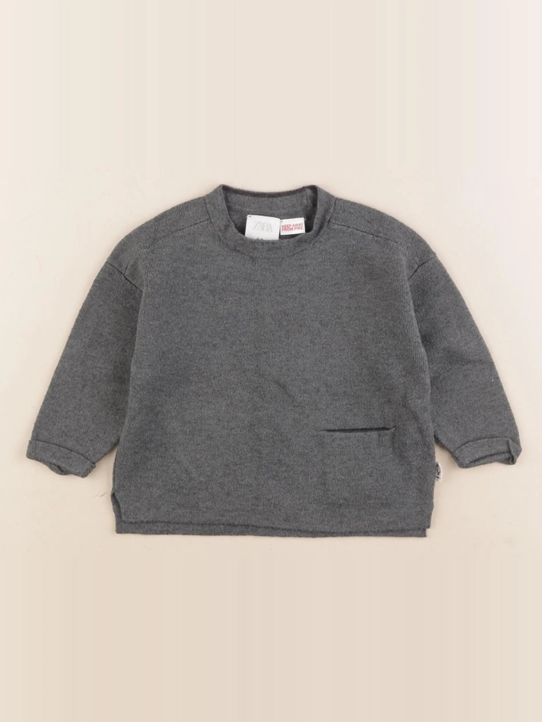 Zara - pull vert - 6/9 mois