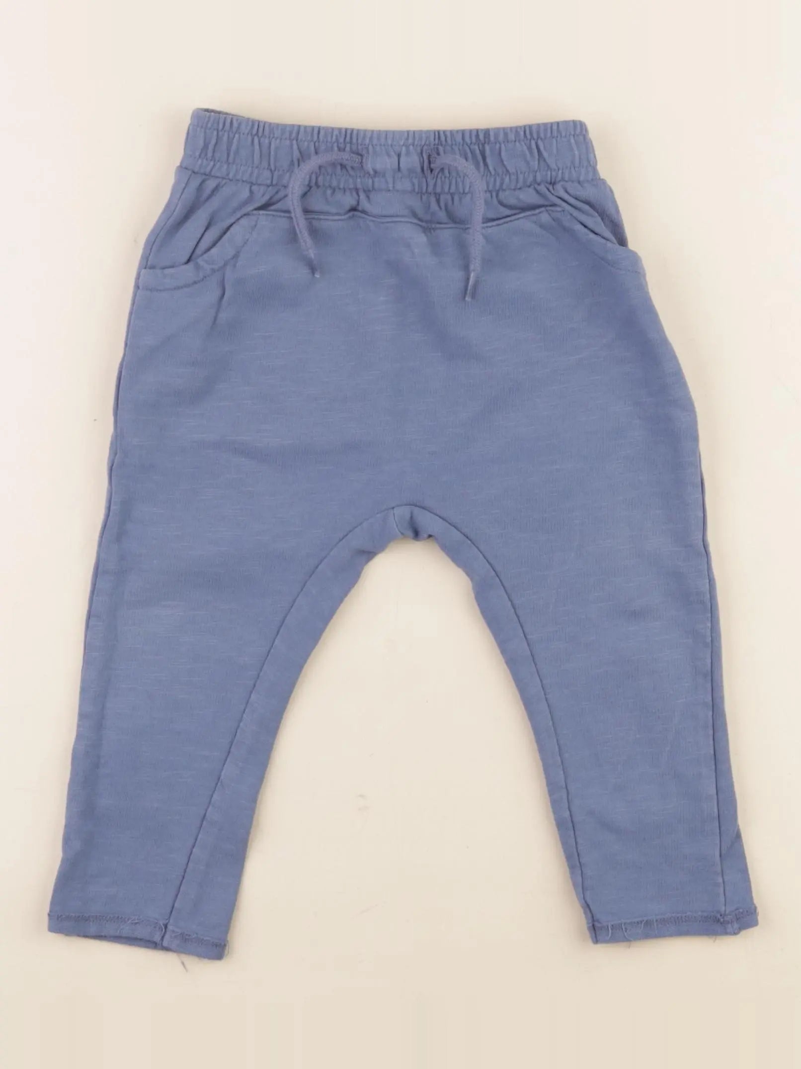 Vertbaudet - pantalon bleu - 12 mois