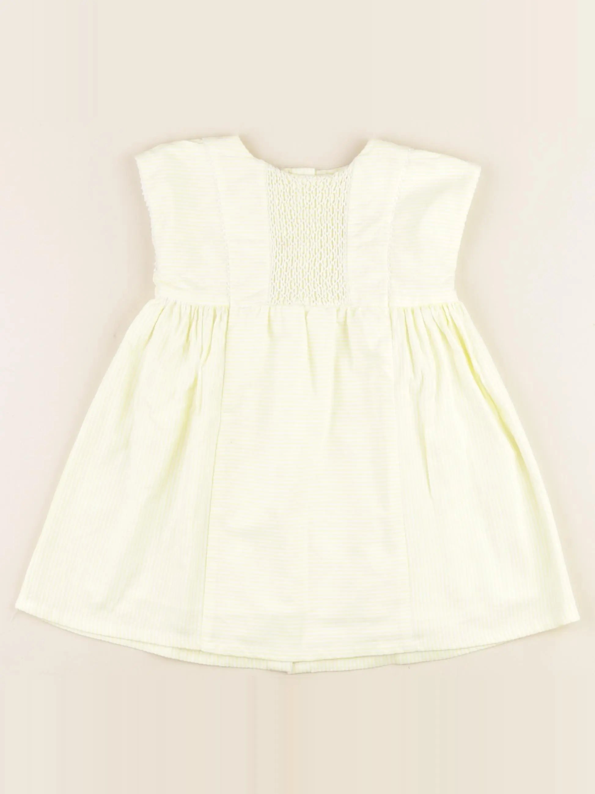 Cyrillus - robe jaune - 12 mois