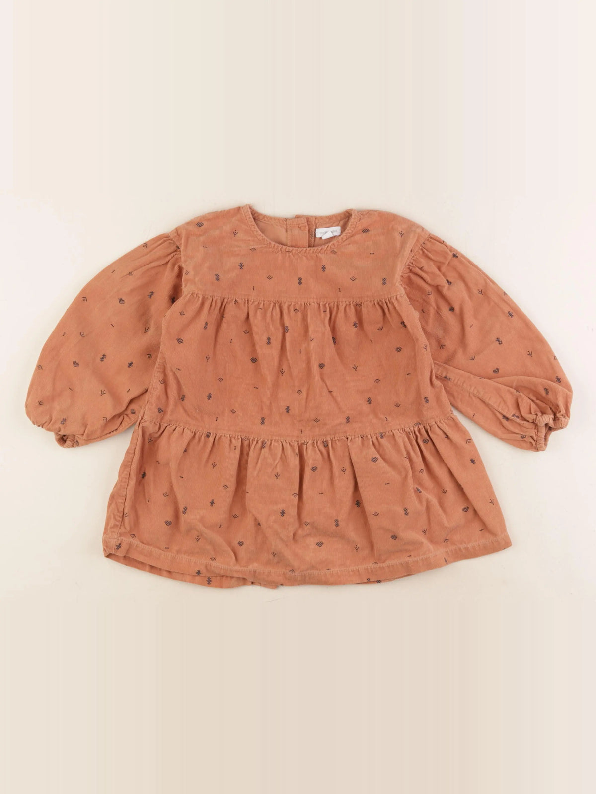 Vertbaudet - robe orange - 36 mois