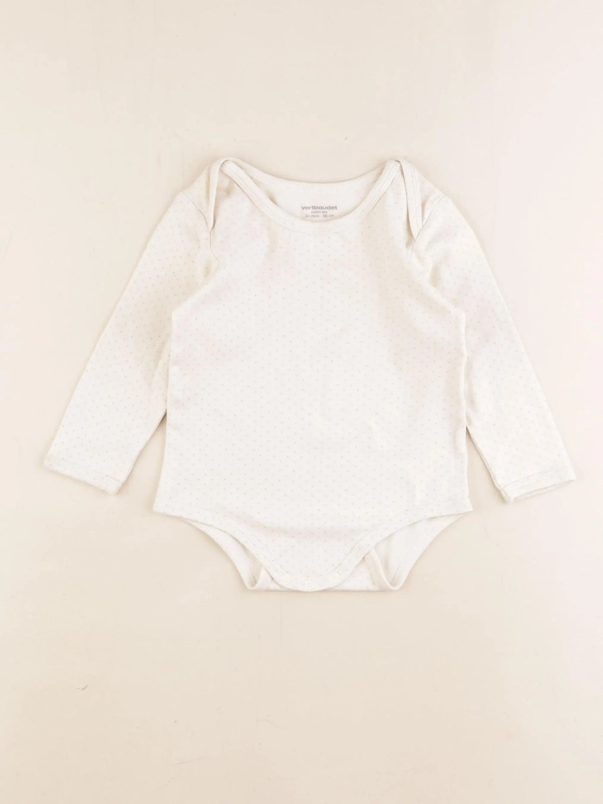 Vertbaudet - body beige - 24 mois
