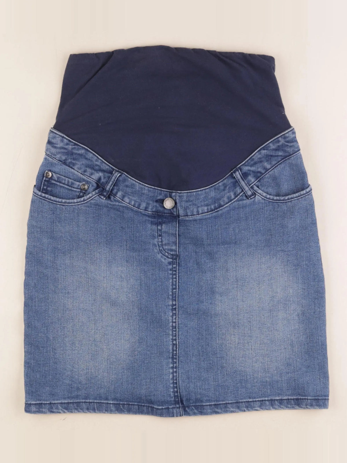 Vertbaudet - jupe grossesse bleu - 34