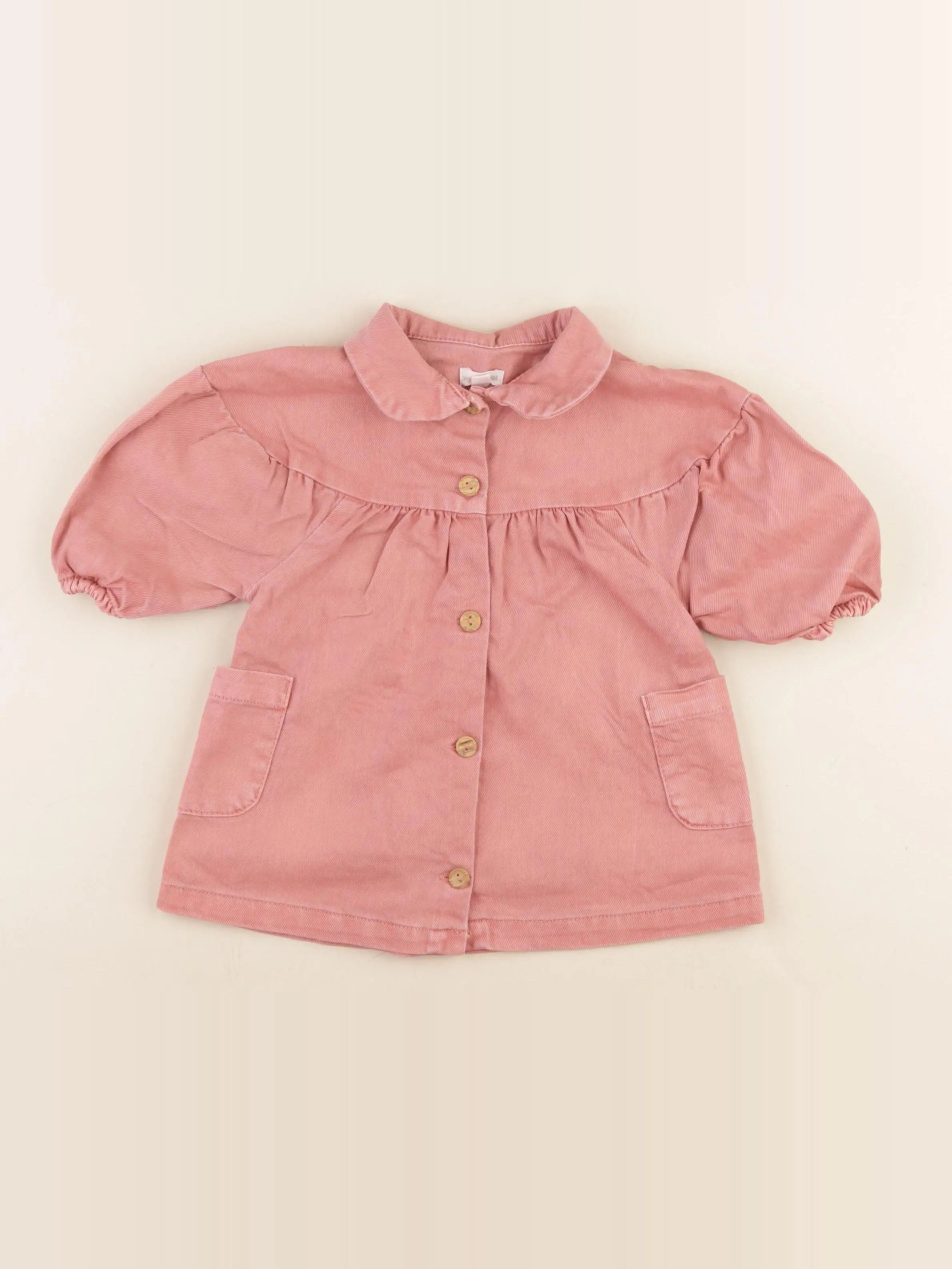 Vertbaudet - robe rose - 12 mois