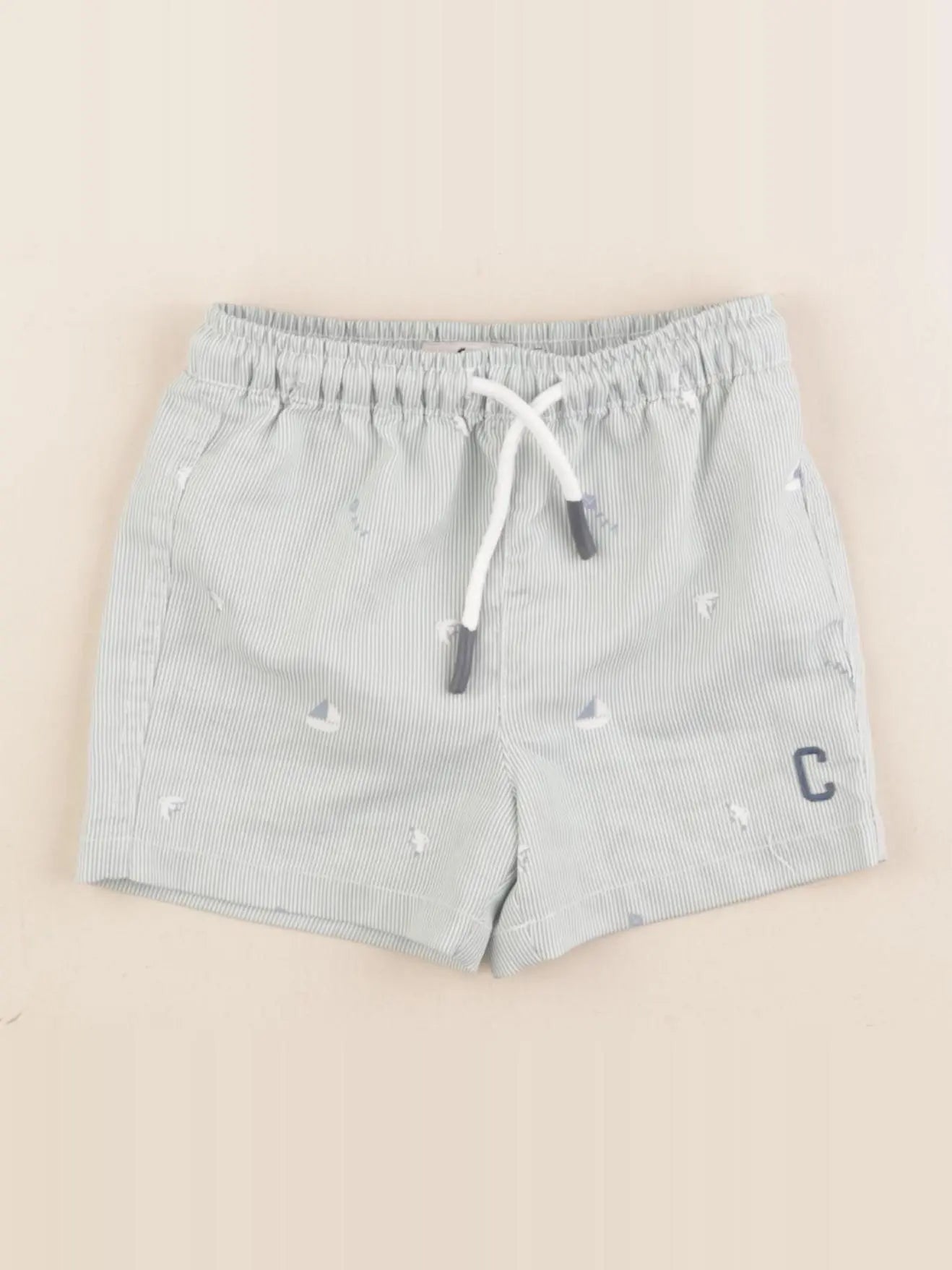 Cyrillus - maillot de bain blanc, vert - 12 mois