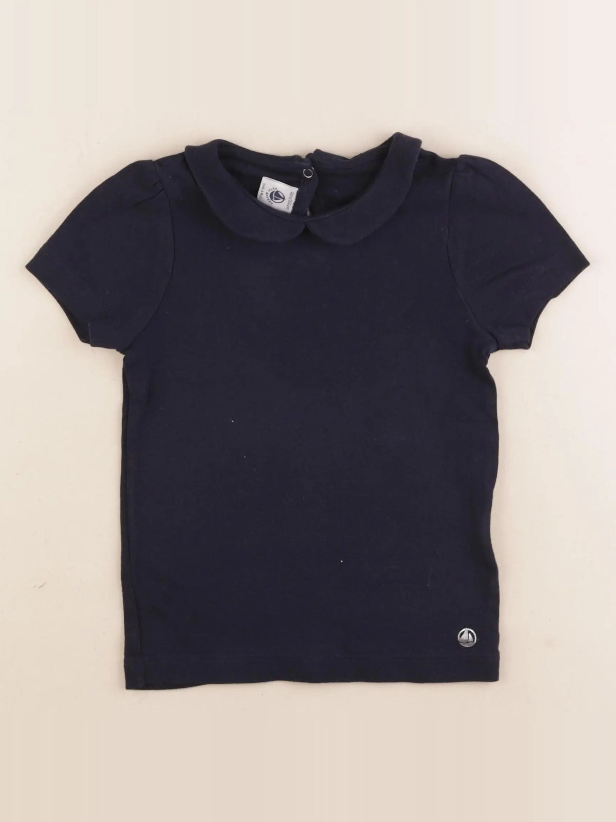 Petit Bateau - tee-shirt bleu - 4 ans
