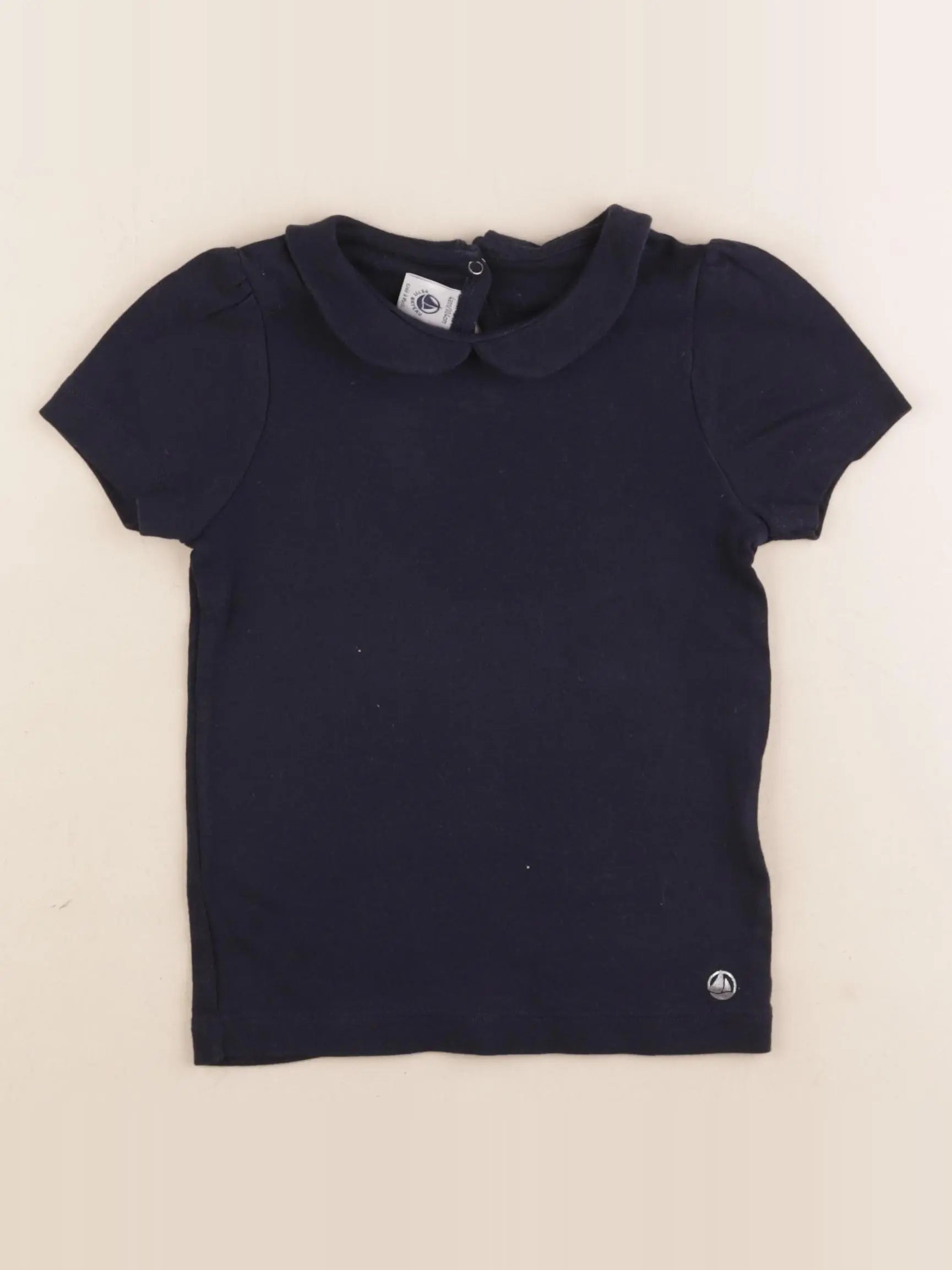Petit Bateau - tee-shirt bleu - 4 ans