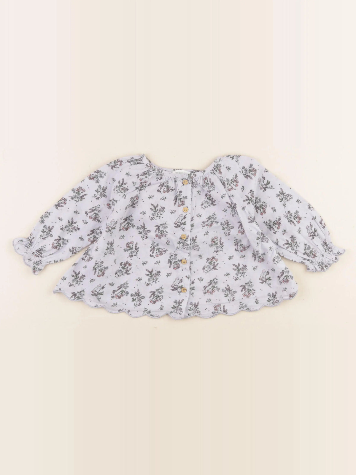Vertbaudet - blouse bleu - 9 mois
