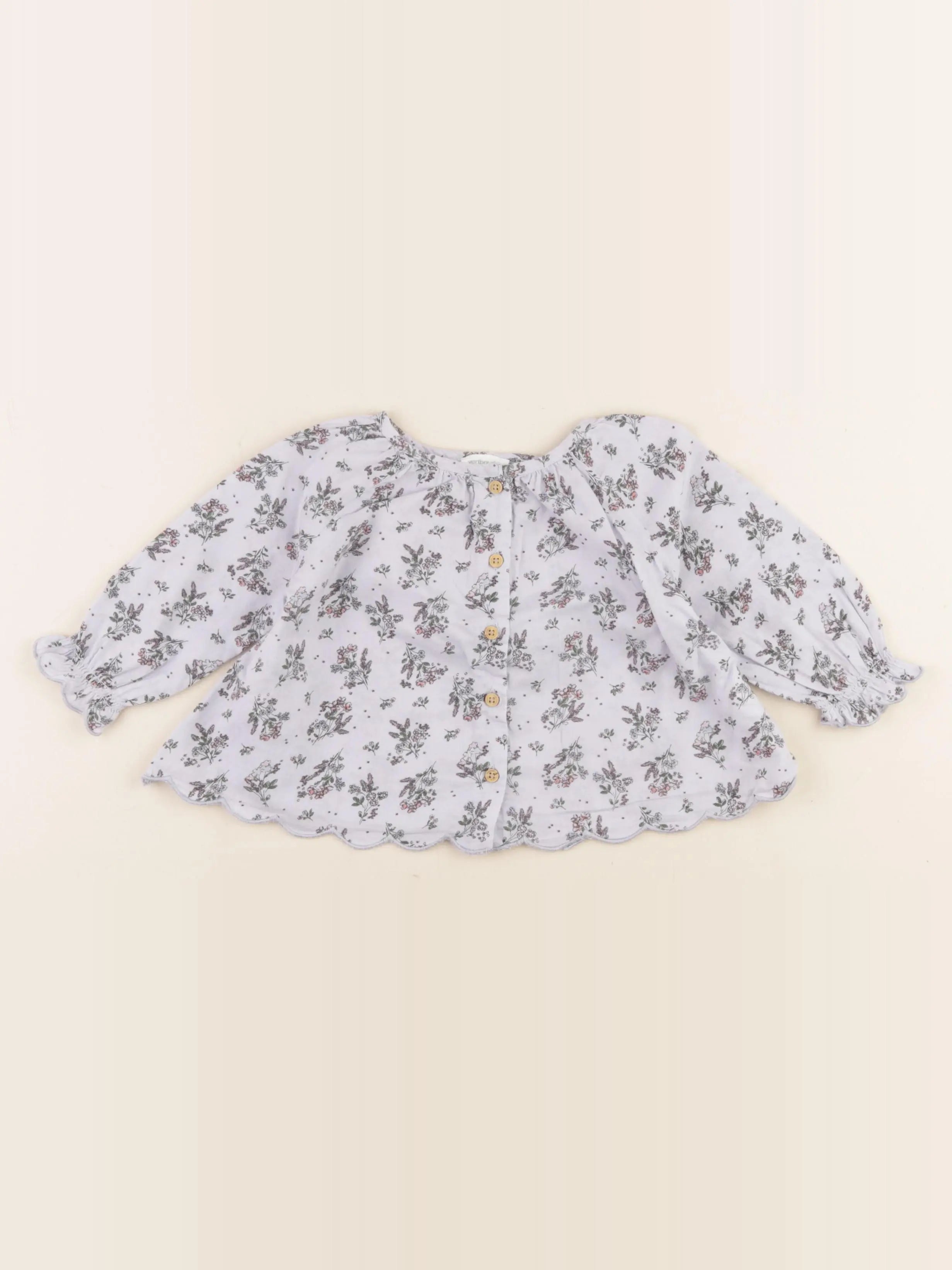Vertbaudet - blouse bleu - 9 mois