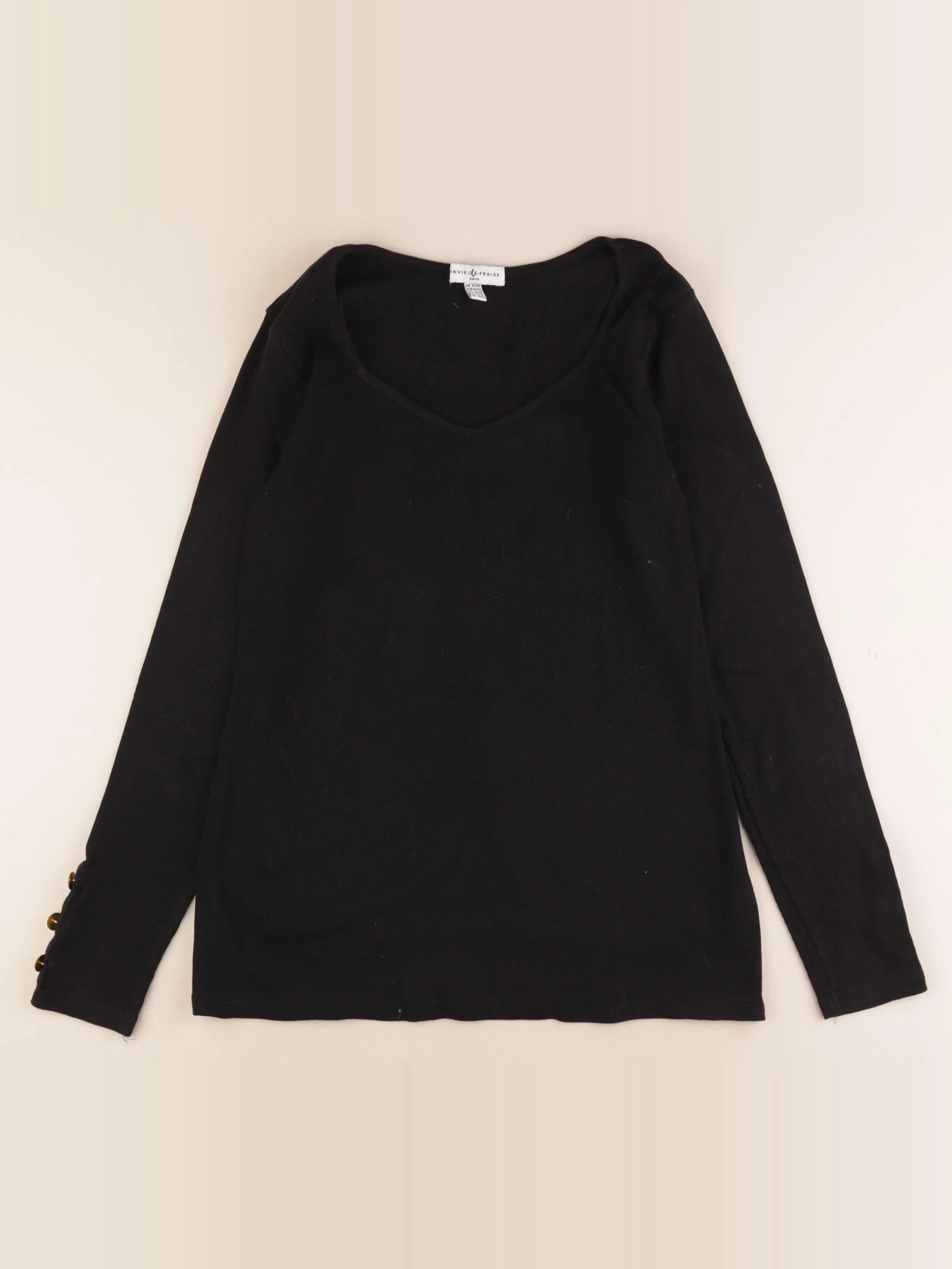 Envie de fraise - tee-shirt grossesse noir - 42 à 44
