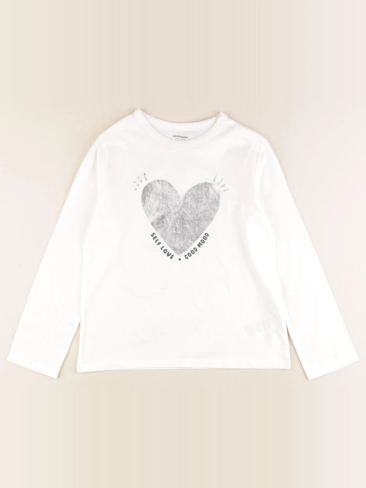 Vertbaudet - tee-shirt blanc - 10 ans