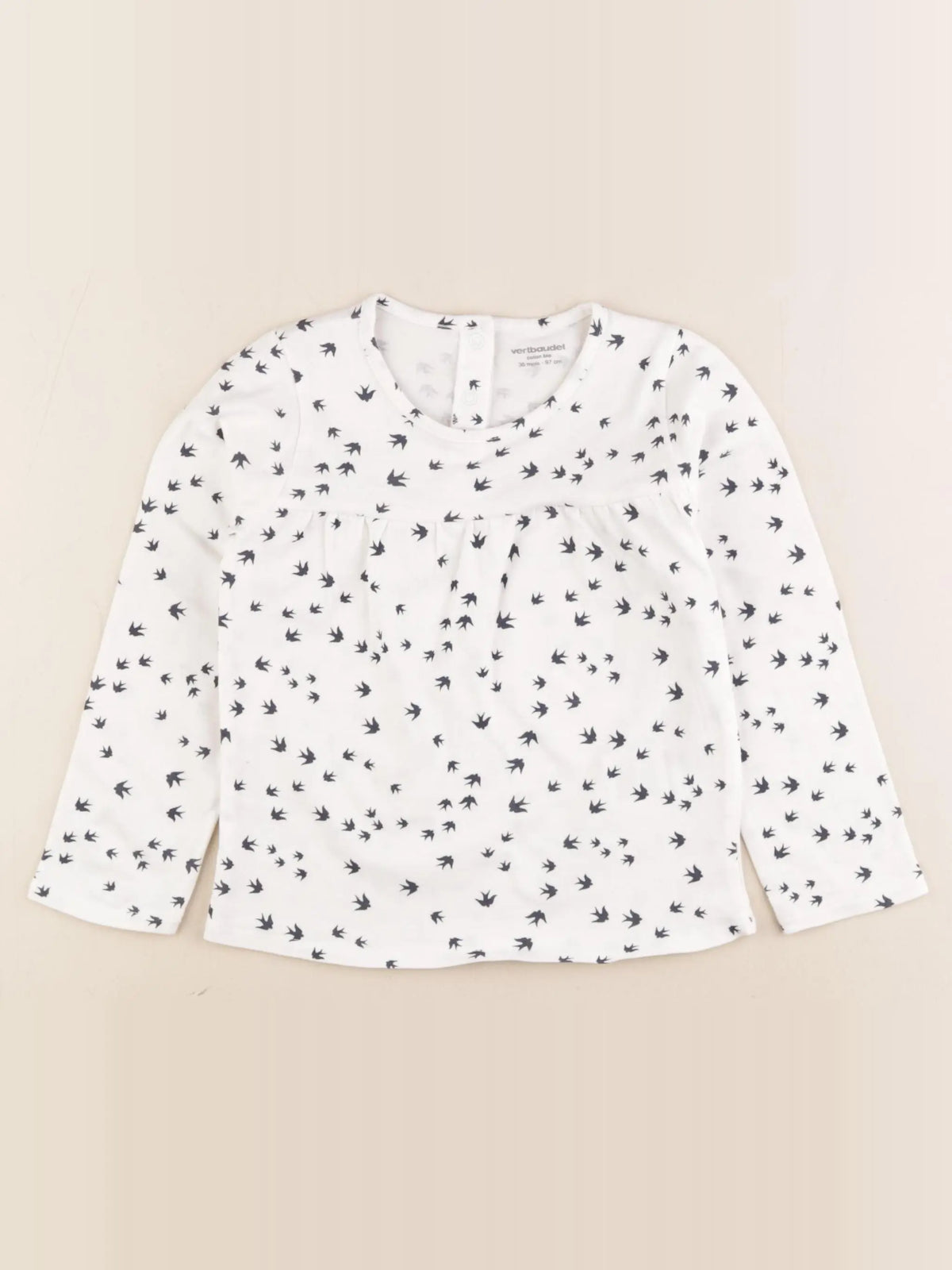 Vertbaudet - tee-shirt blanc - 36 mois