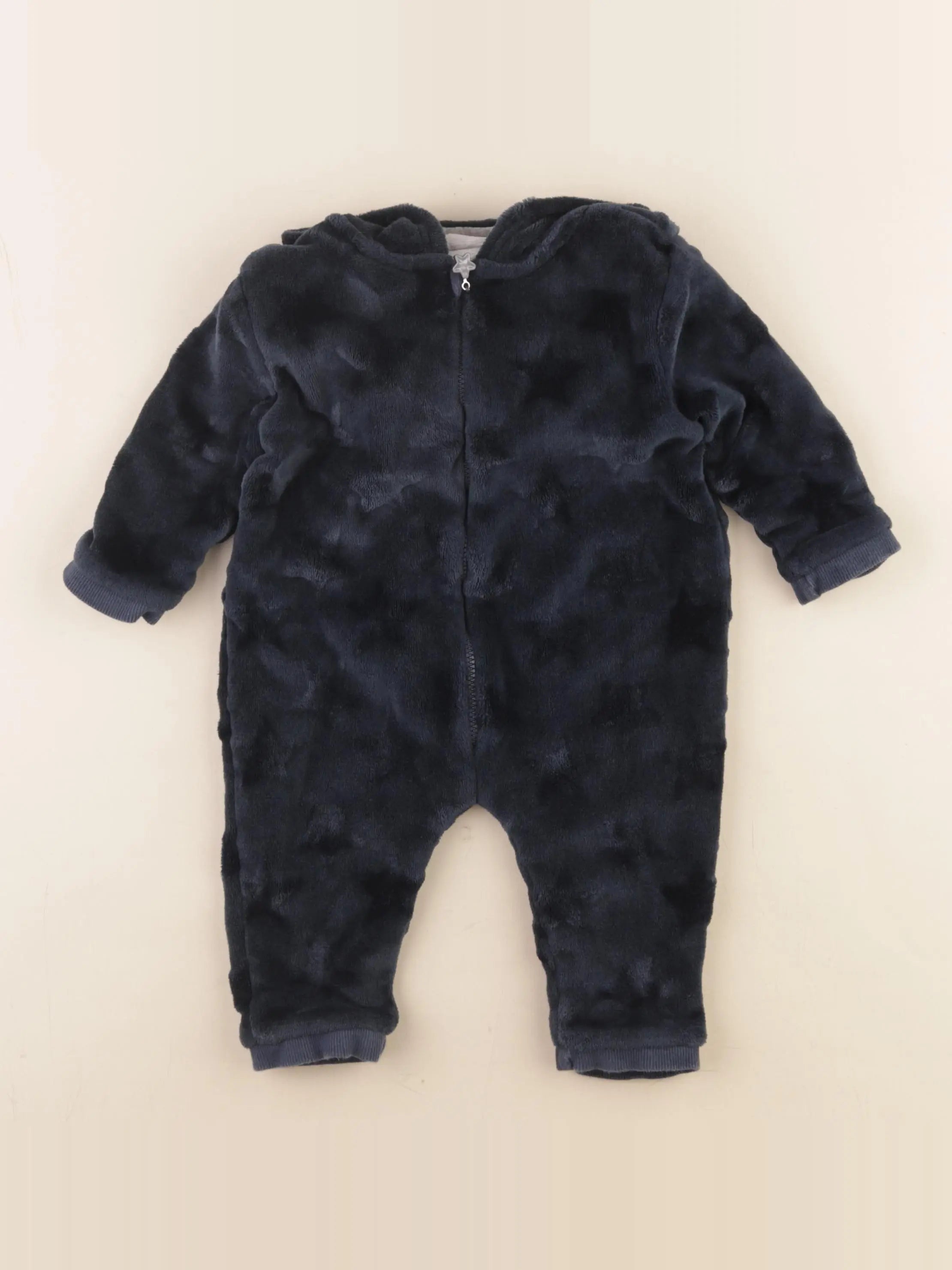 Vertbaudet - sur-pyjama bleu - 9 mois