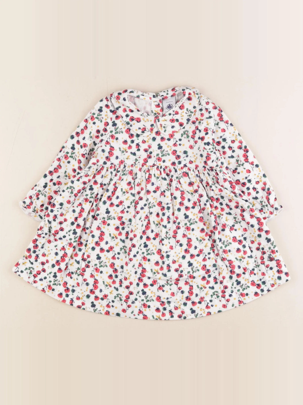 Petit Bateau - robe multicolore - 12 mois