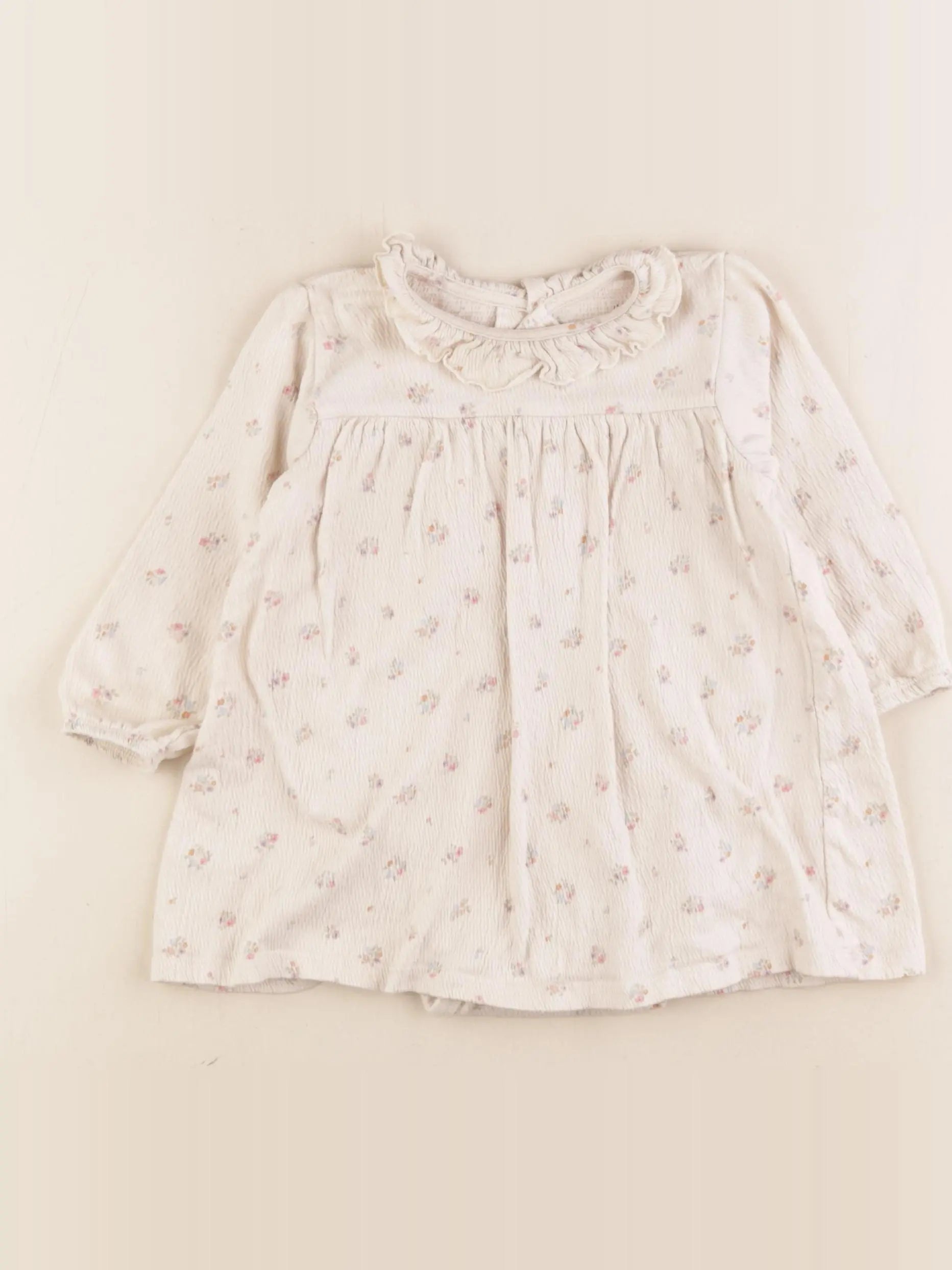 H&M - robe beige - 6/9 mois