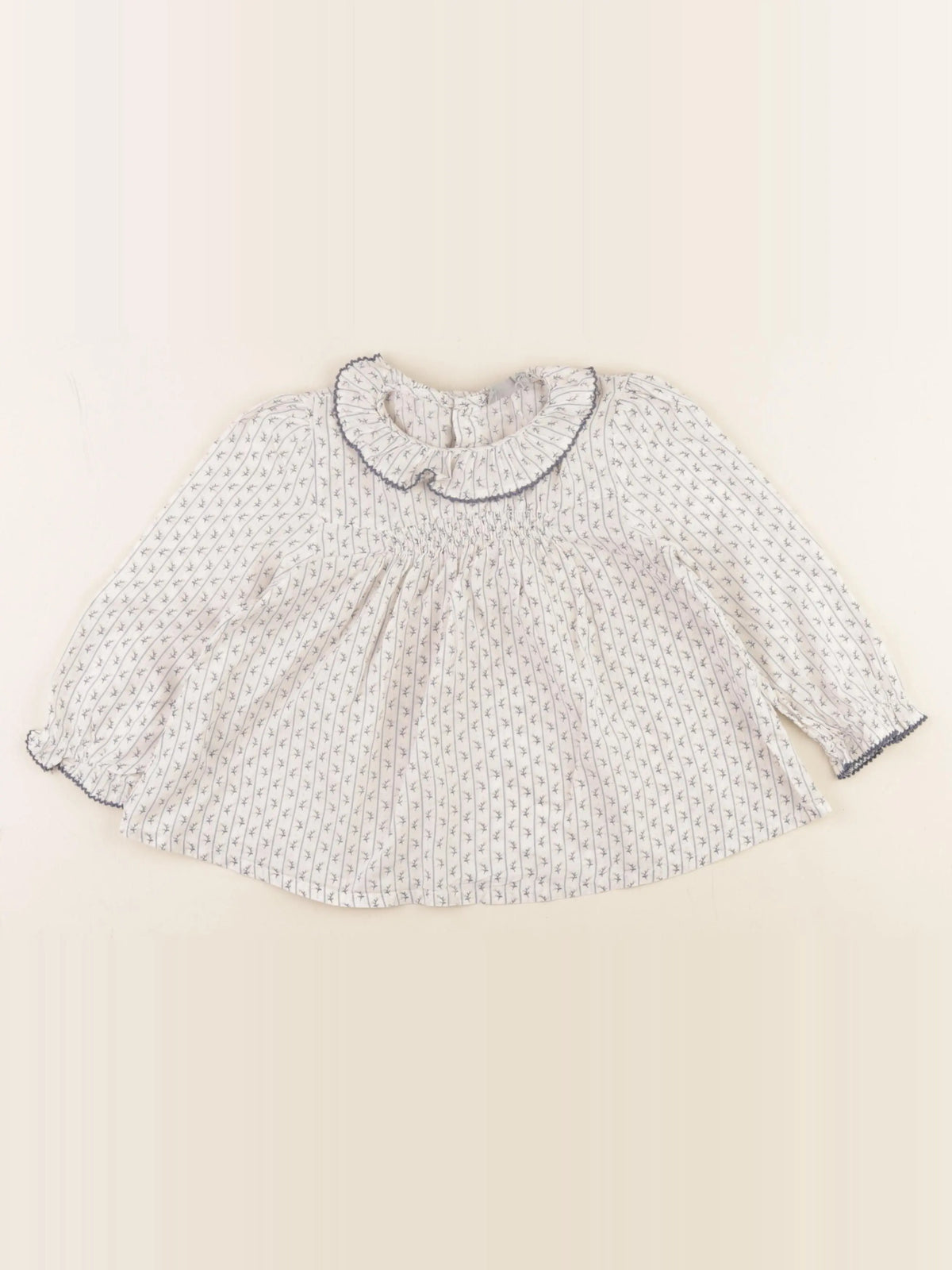Boutchou - blouse blanc, bleu - 36 mois