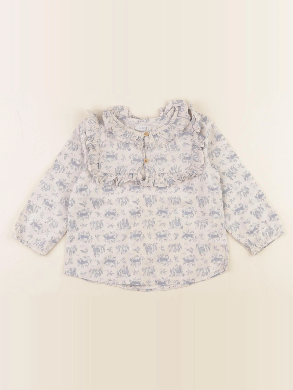 Boutchou - blouse blanc, bleu - 36 mois