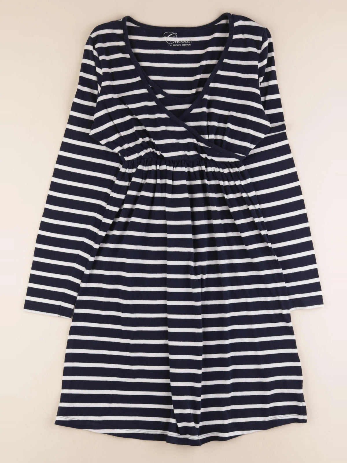 La redoute - robe grossesse, allaitement bleu, blanc - 38 à 40
