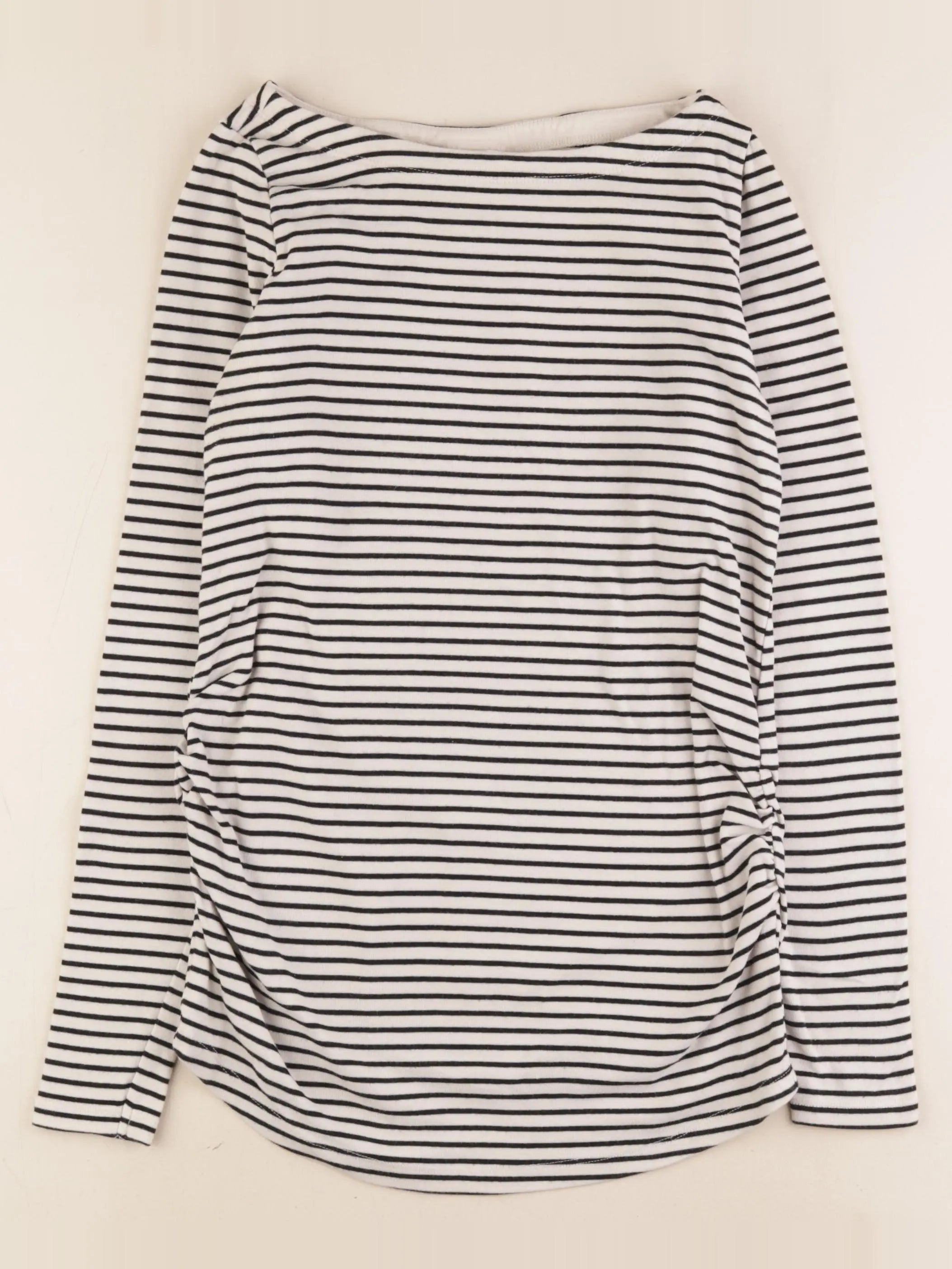 H&M - tee-shirt grossesse beige, noir - M
