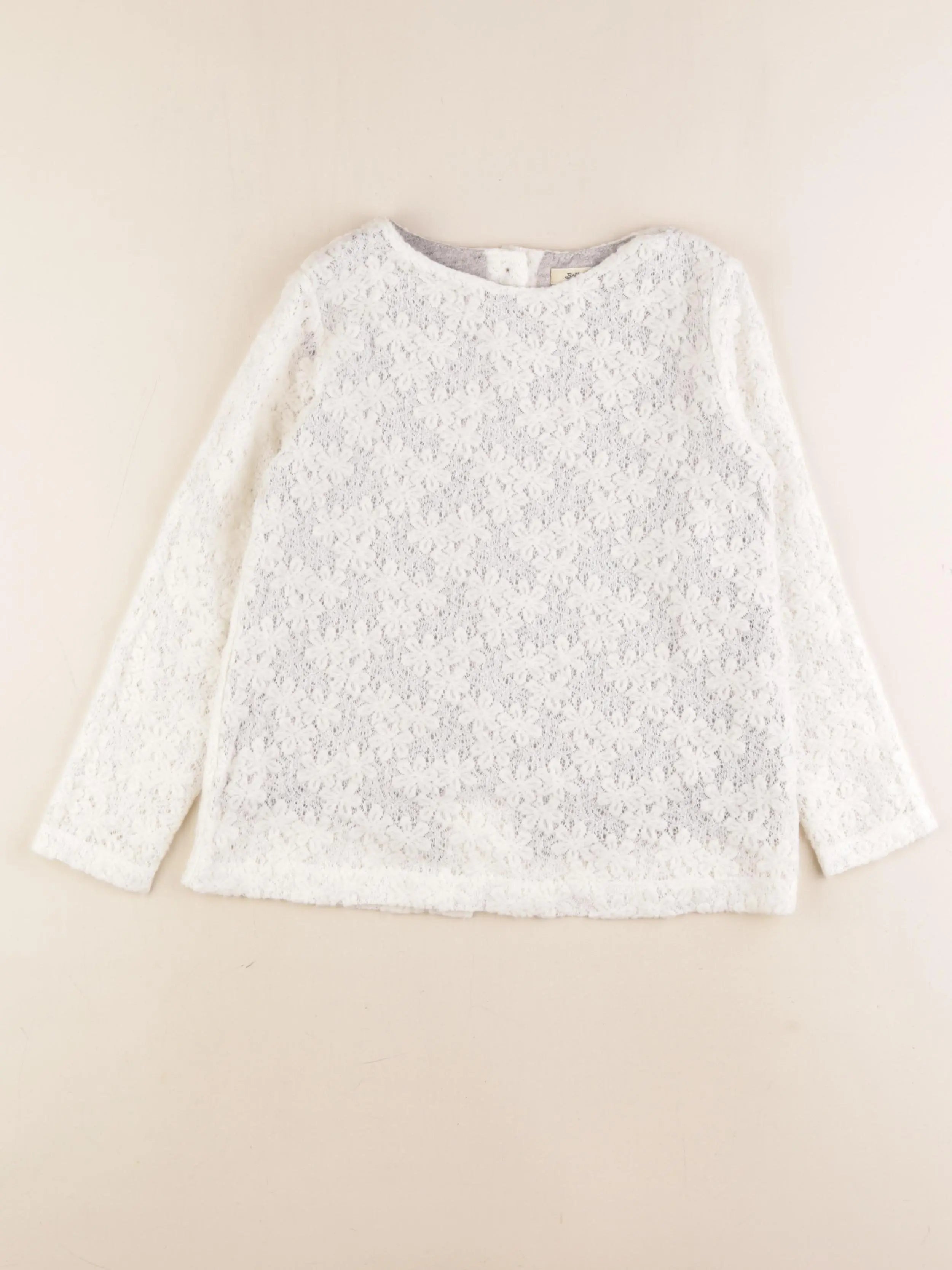 Bellerose - pull blanc - 8 ans