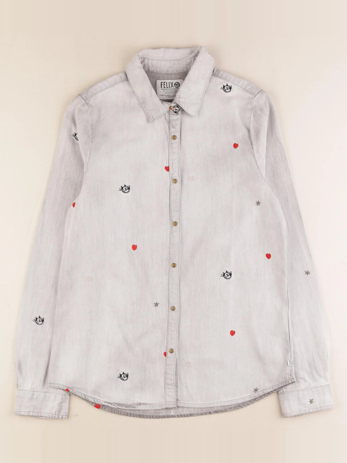 Scotch & Soda - chemise gris - 12 ans