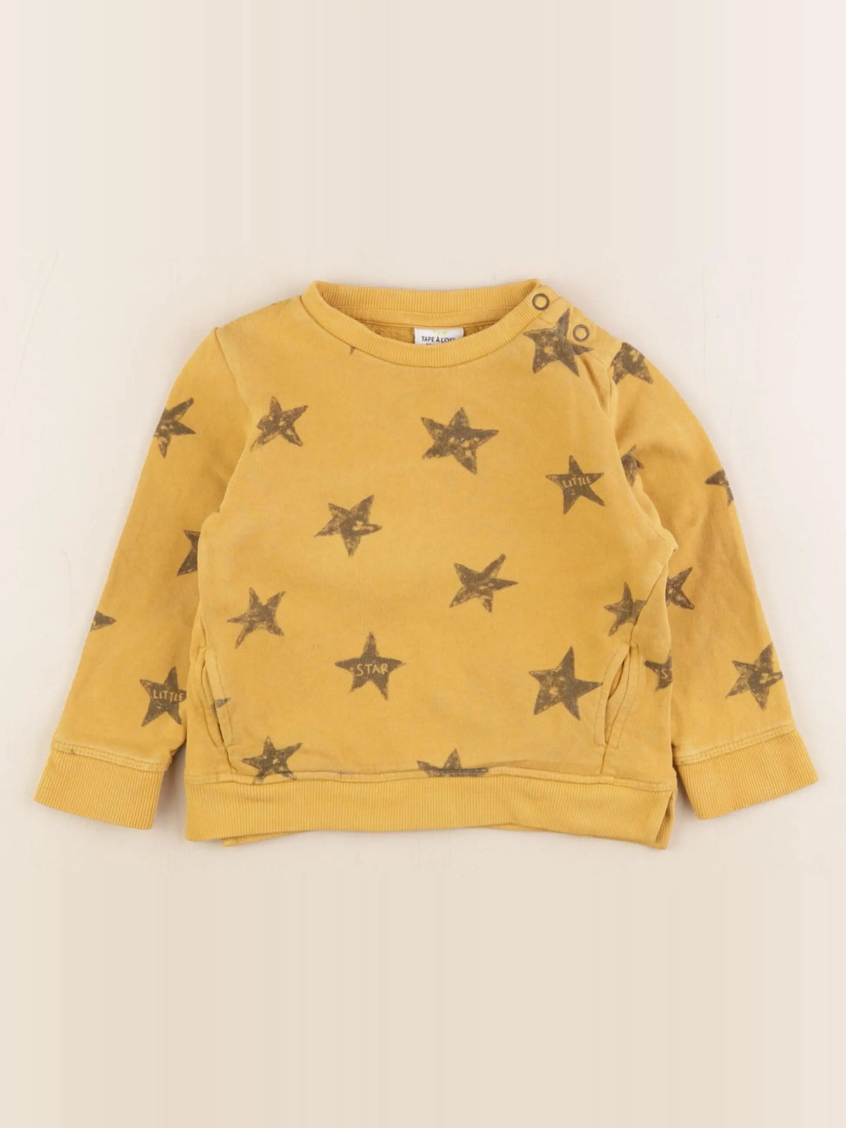 Tape à l'oeil - sweat jaune - 24 mois