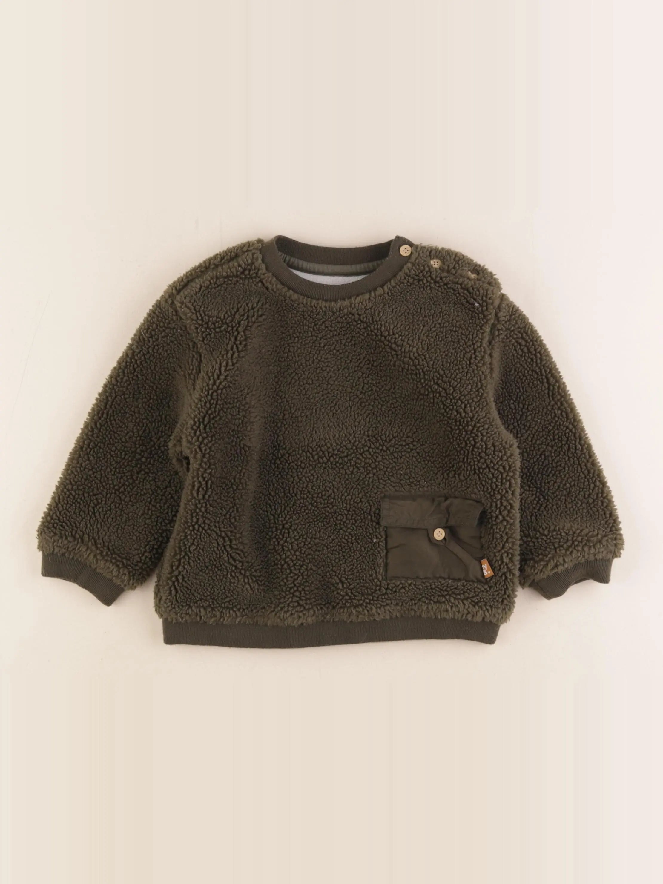 Boutchou - pull vert - 24 mois