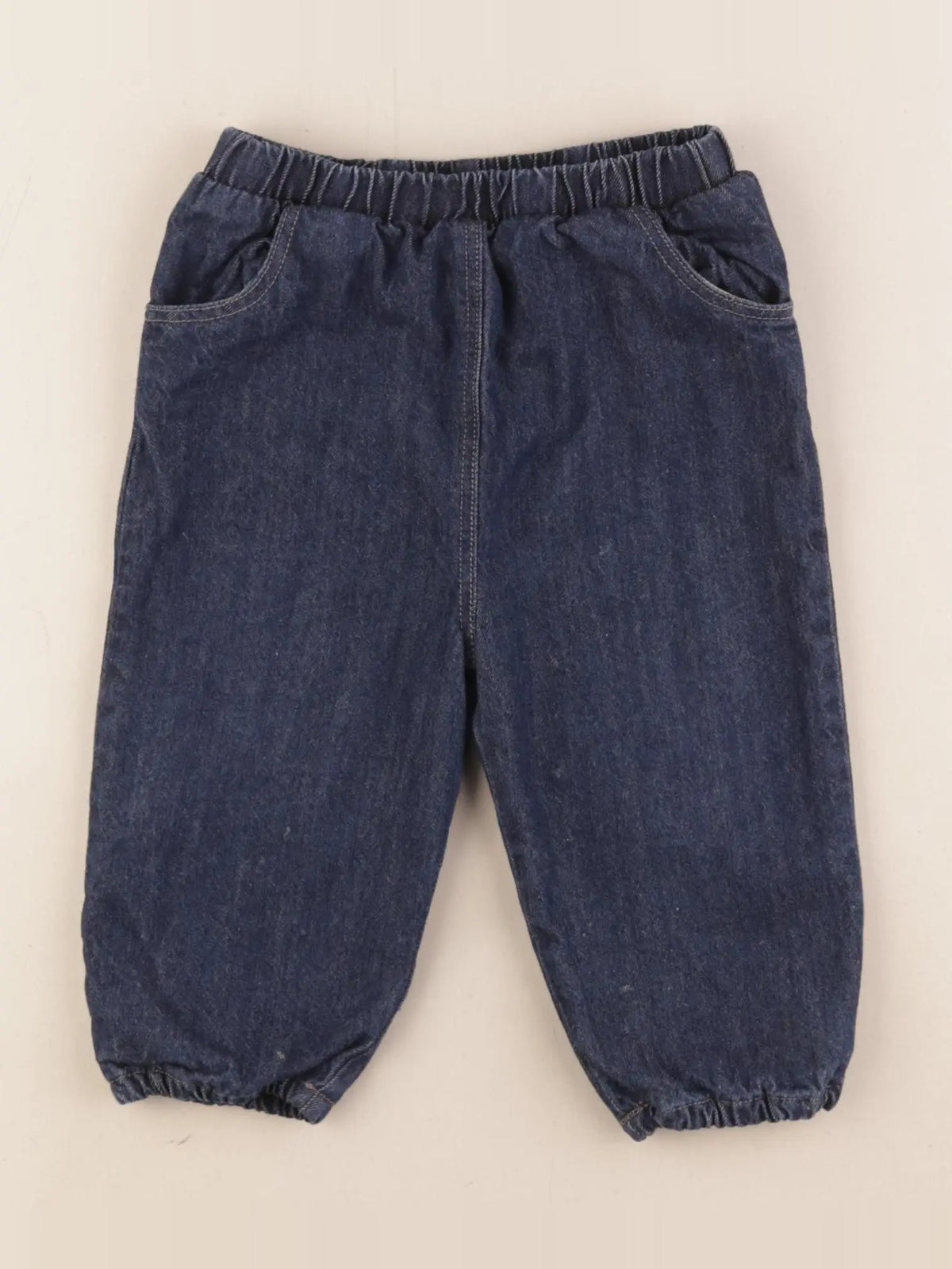Boutchou - jean doublé bleu - 12 mois