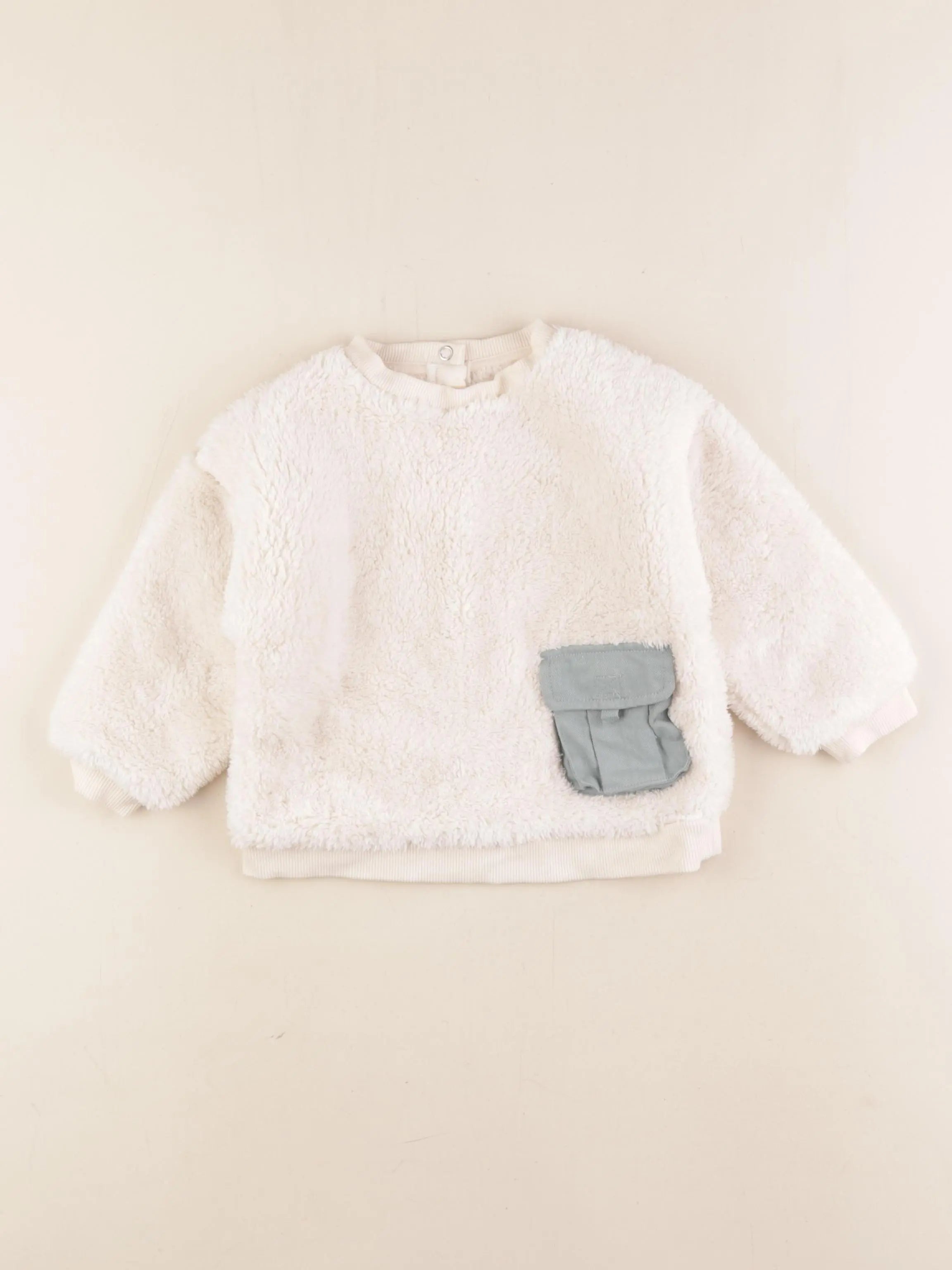 Vertbaudet - pull blanc - 24 mois