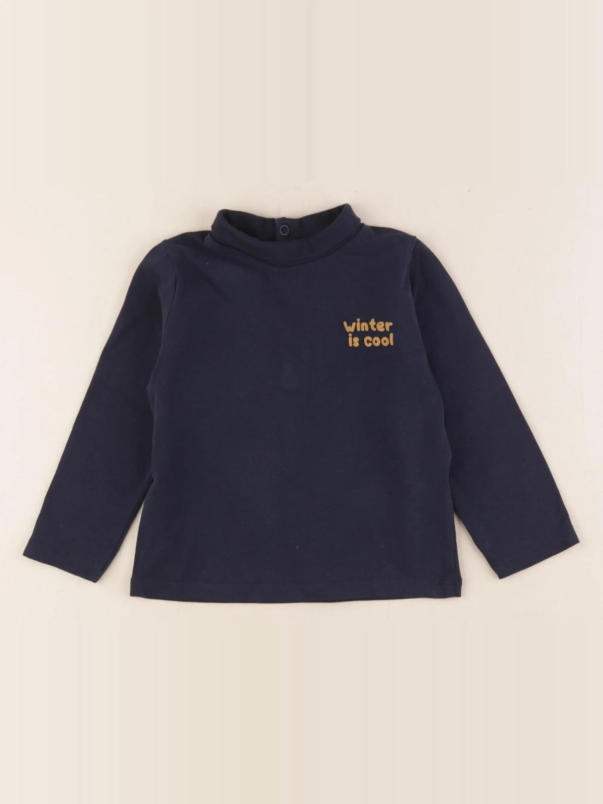 Vertbaudet - sous-pull bleu - 18 mois