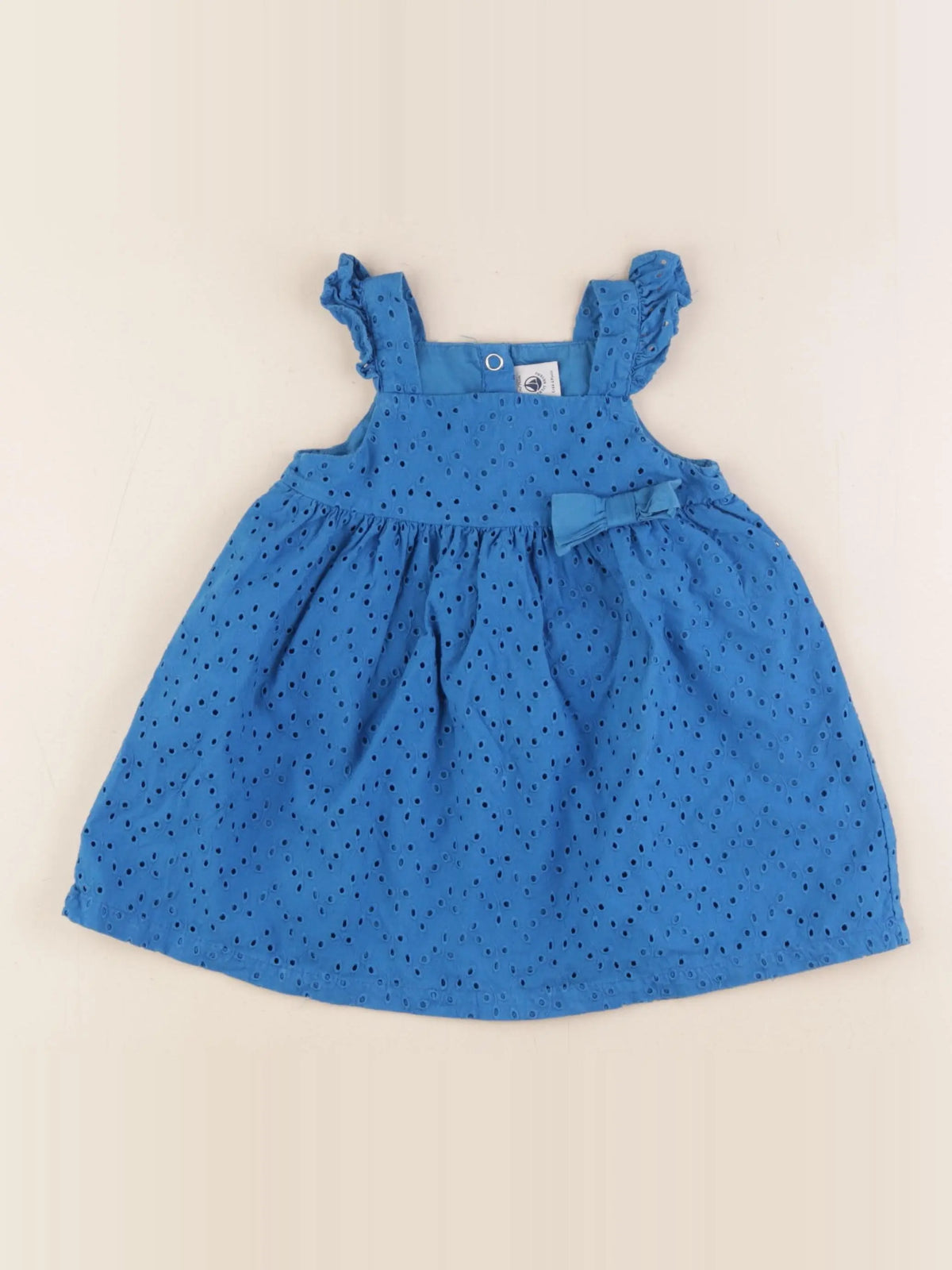 Petit Bateau - robe bleu - 12 mois