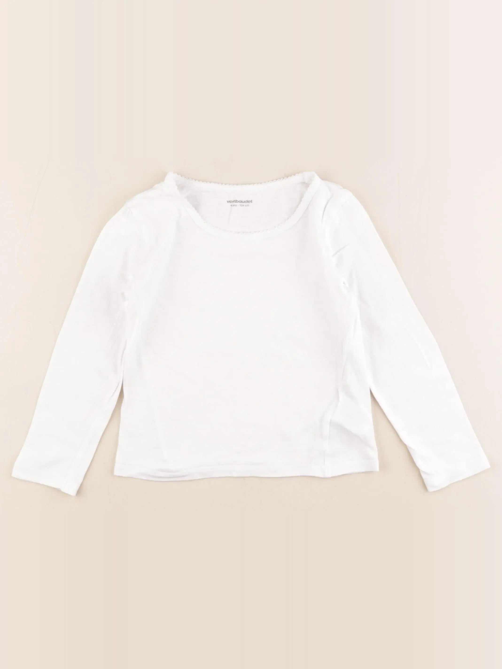 Vertbaudet - maillot de corps blanc - 4 ans