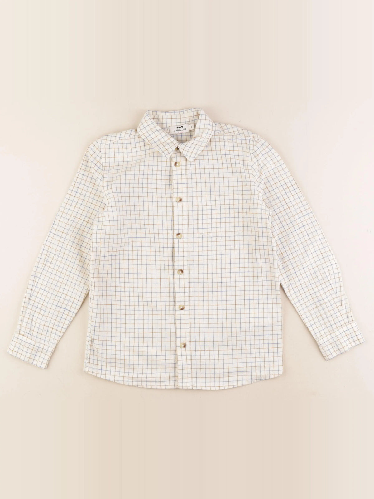 Cyrillus - chemise beige - 8 ans