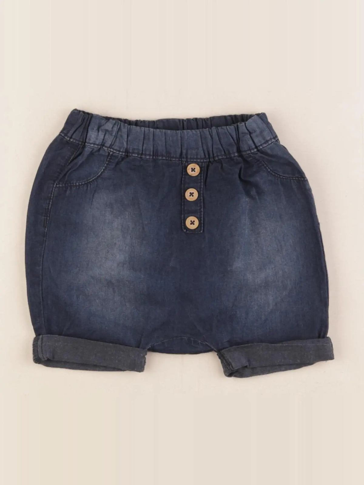 Tape à l'oeil - short bleu - 12 mois