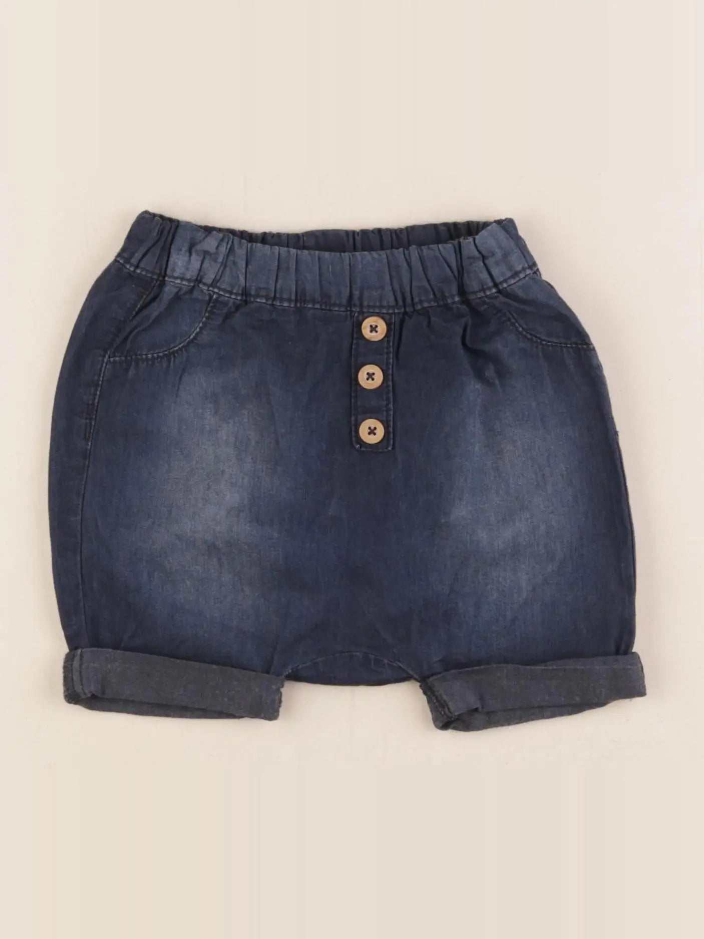Tape à l'oeil - short bleu - 12 mois