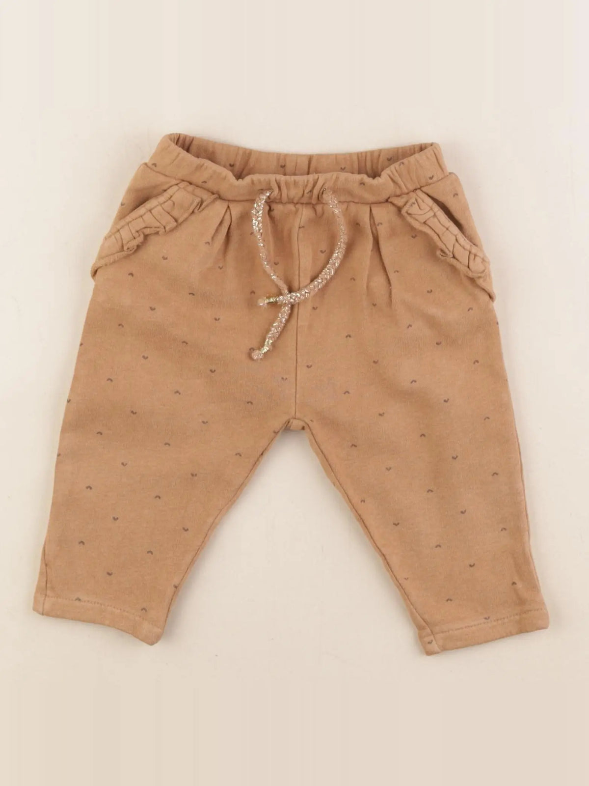 Vertbaudet - pantalon marron - 9 mois