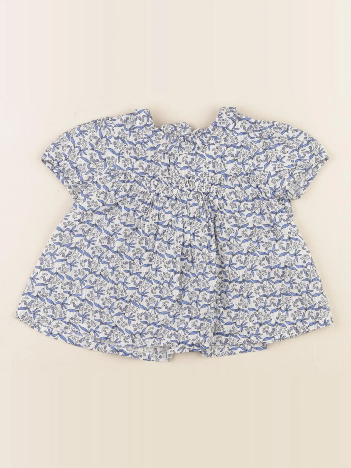 Boutchou - blouse bleu - 6 mois