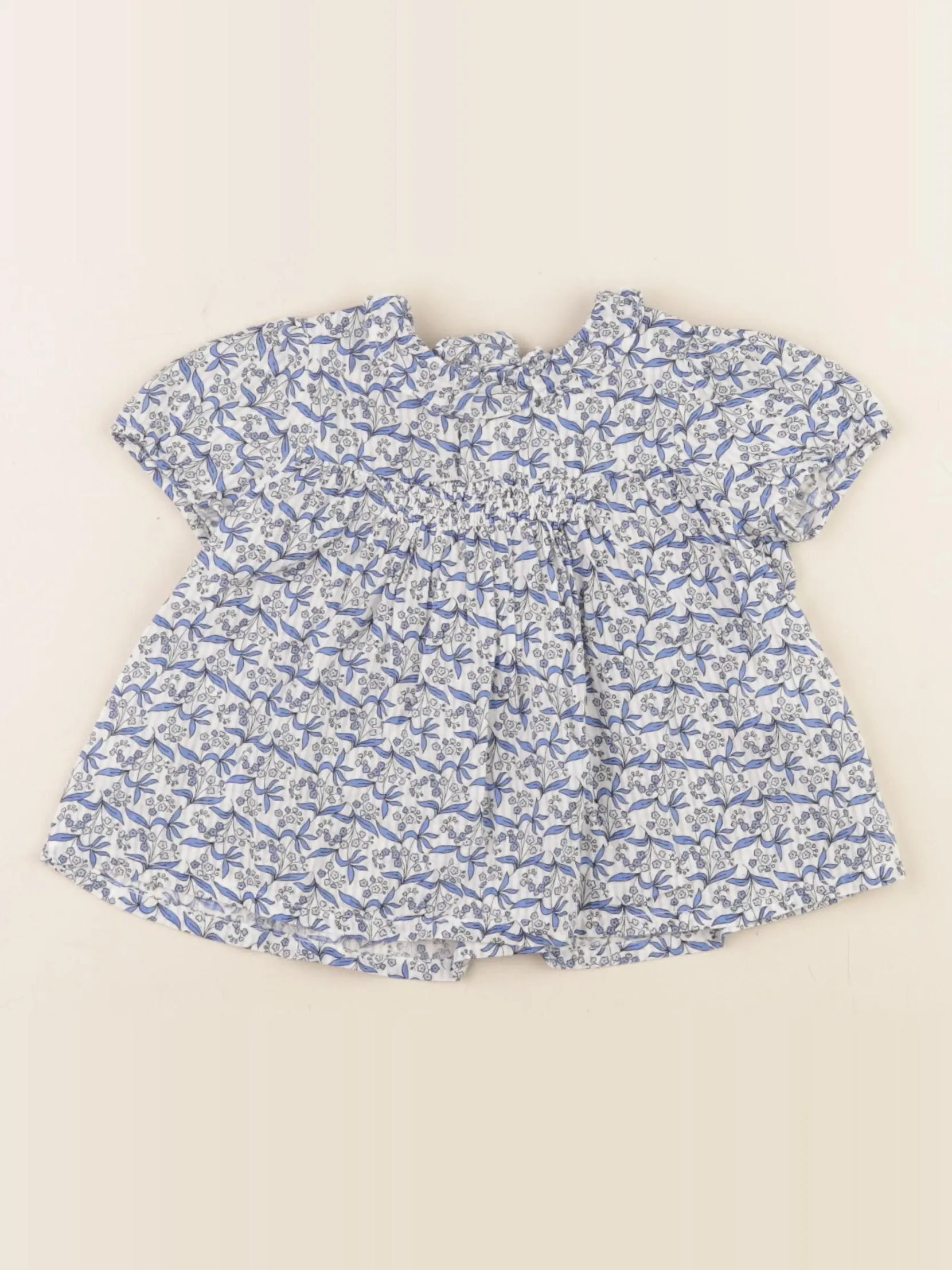 Boutchou - blouse bleu - 6 mois