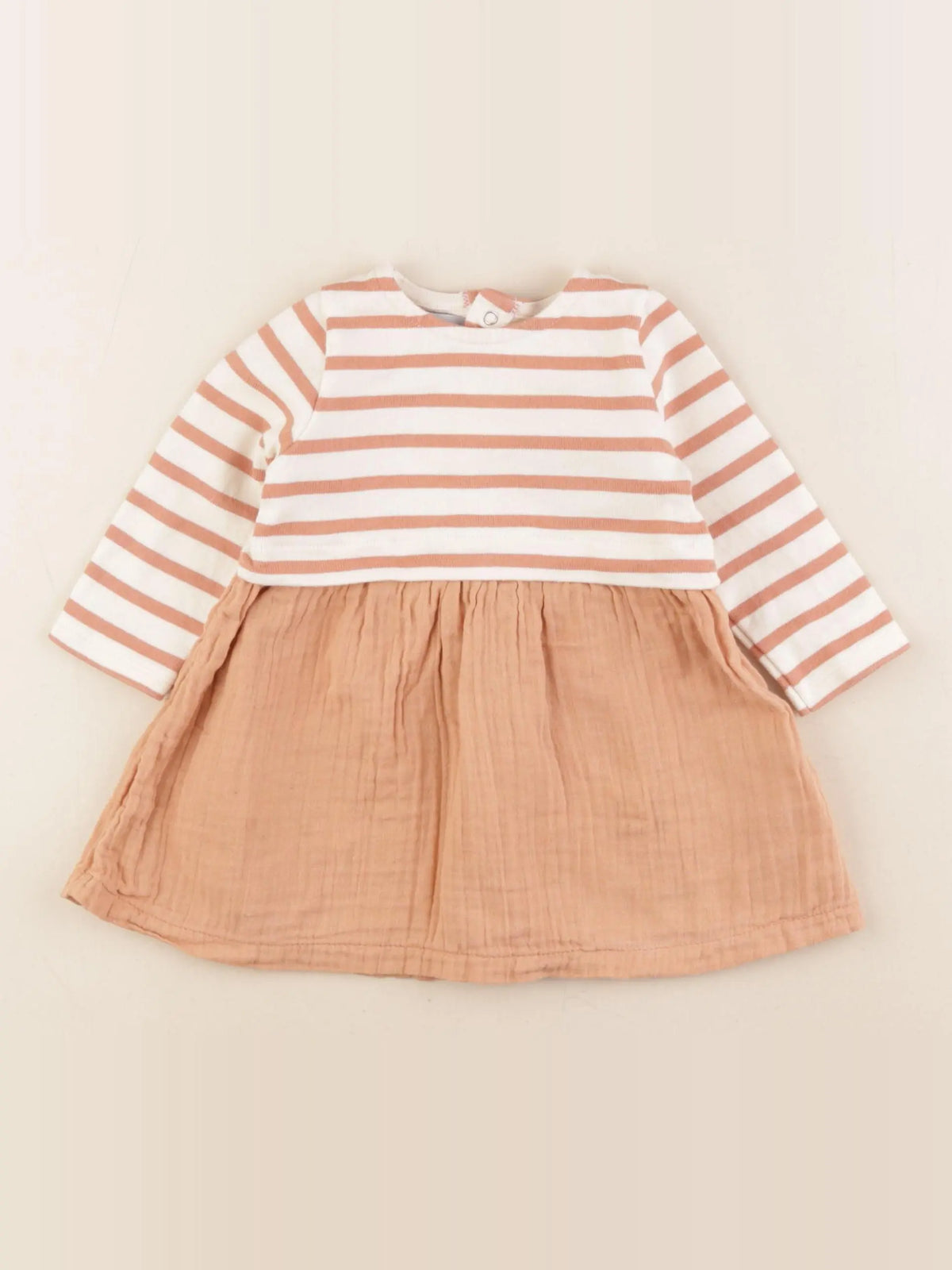 Petit Bateau - robe multicolore - 12 mois