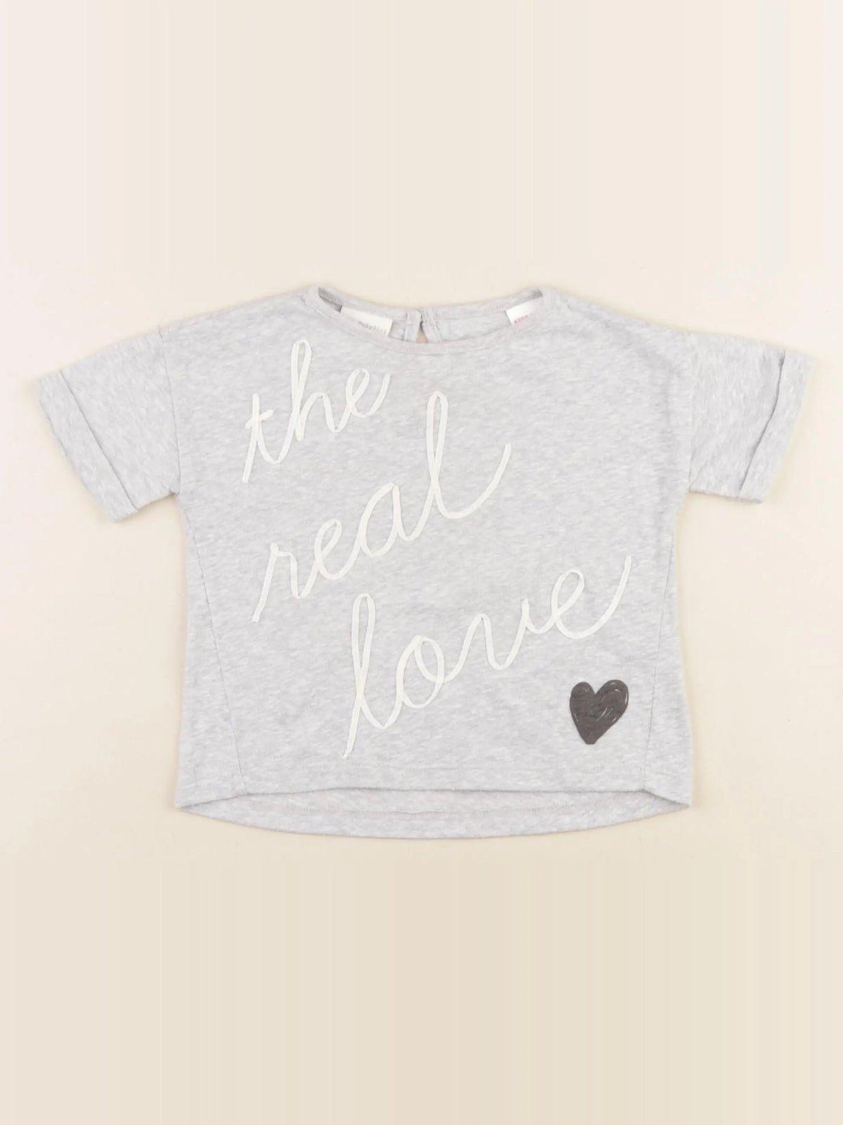 Zara - tee-shirt gris - 9/12 mois