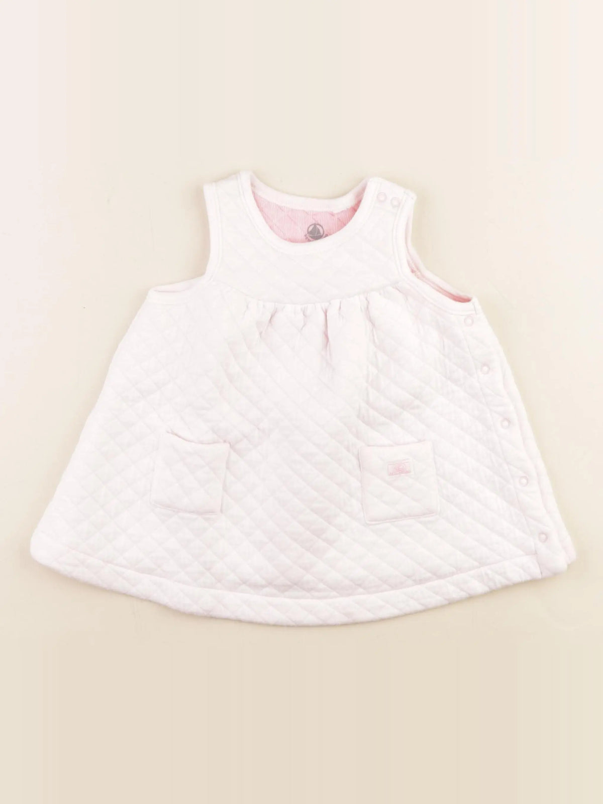 Petit Bateau - robe rose - 12 mois