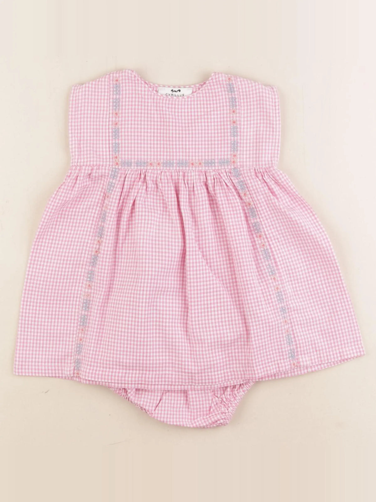 Cyrillus - robe rose - 6 mois