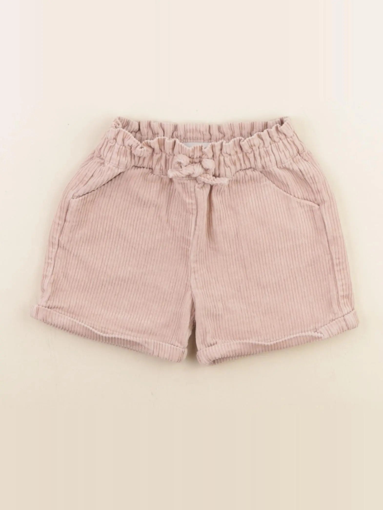 Vertbaudet - short beige - 18 mois
