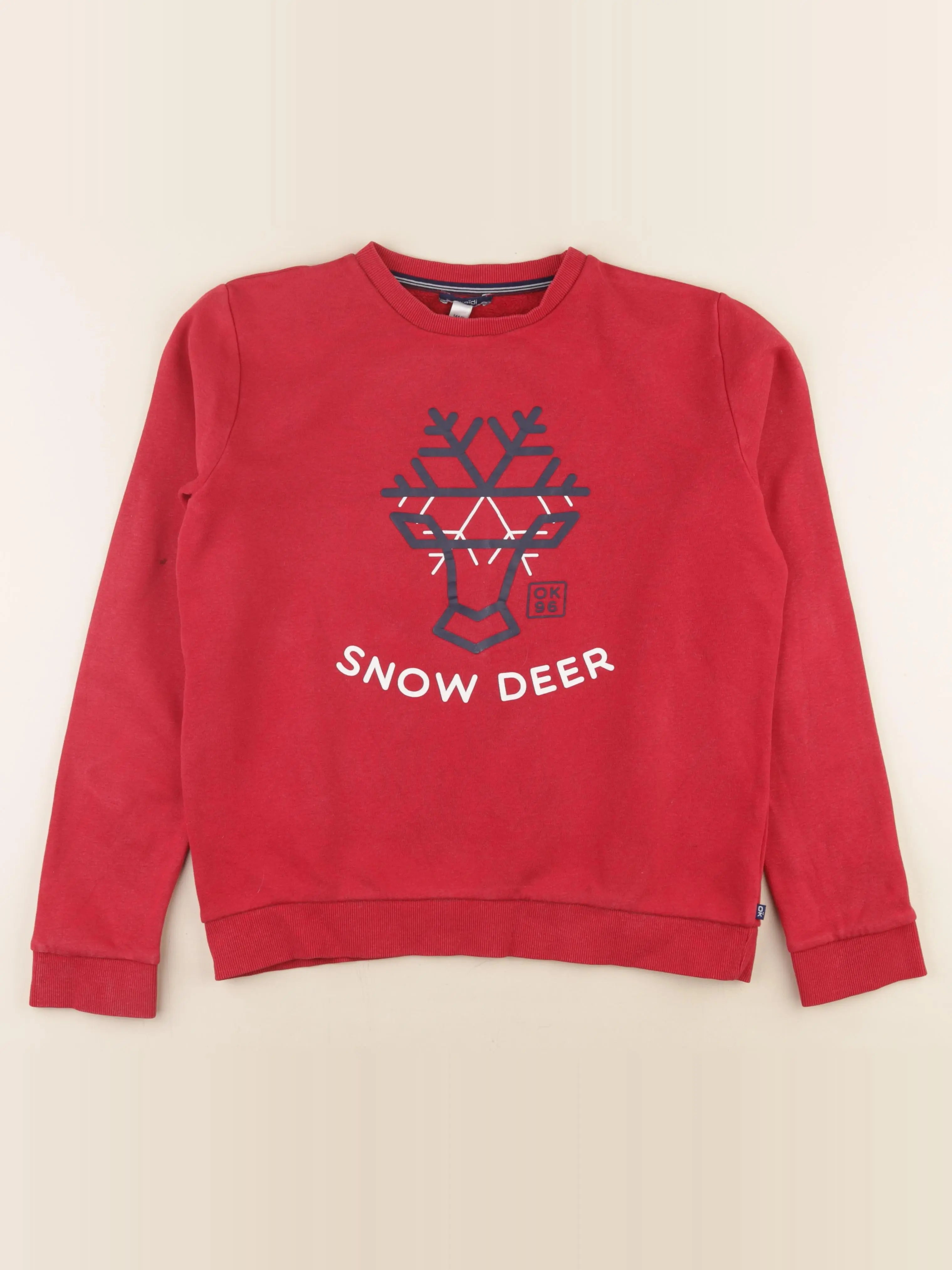 Okaidi - sweat rouge - 14 ans
