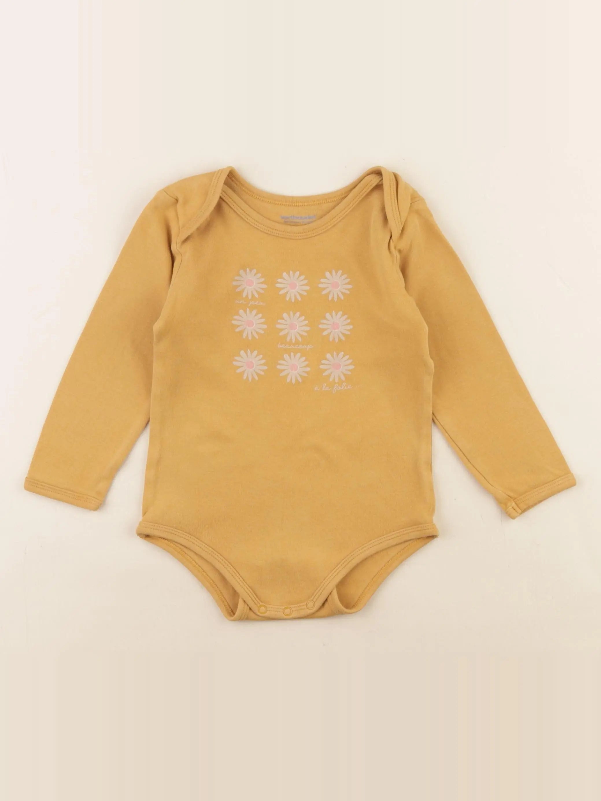 Vertbaudet - body jaune - 36 mois