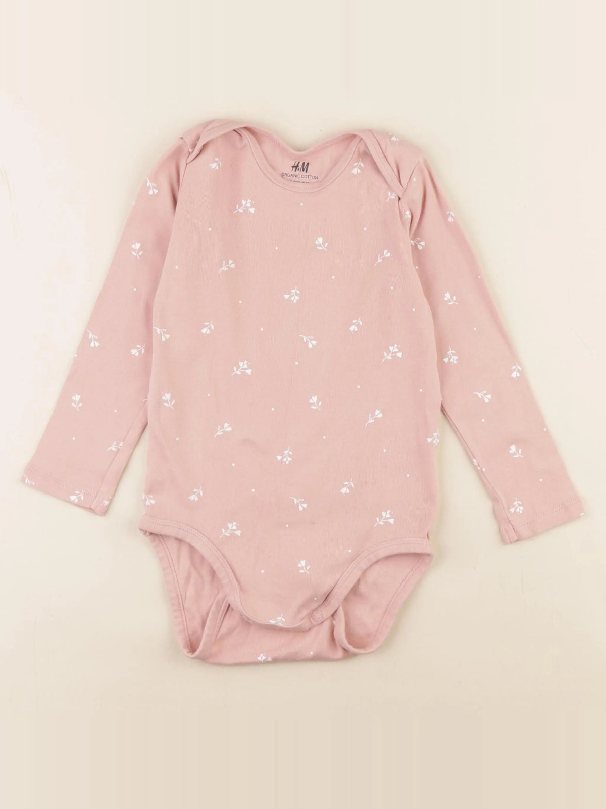 H&M - body rose - 2/3 mois