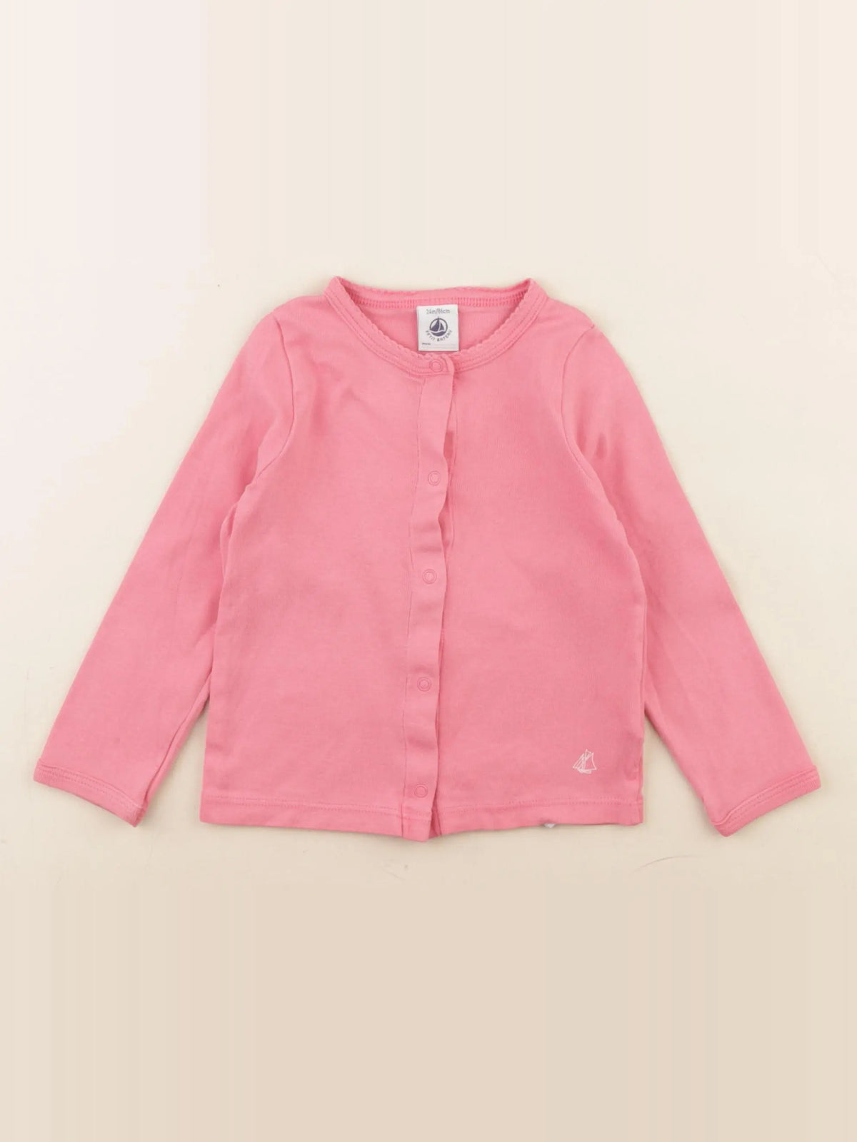 Petit Bateau - tee-shirt rose - 24 mois