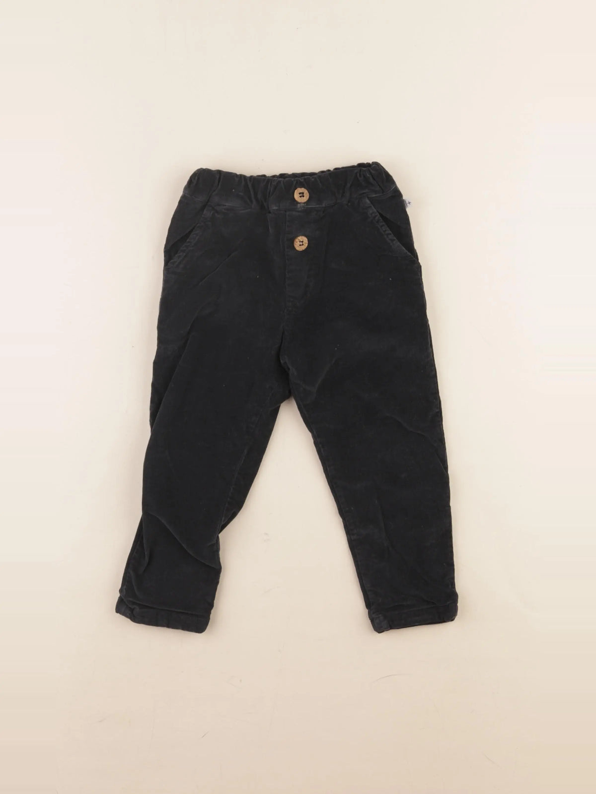 1+ In the family - pantalon doublé noir - 24 mois